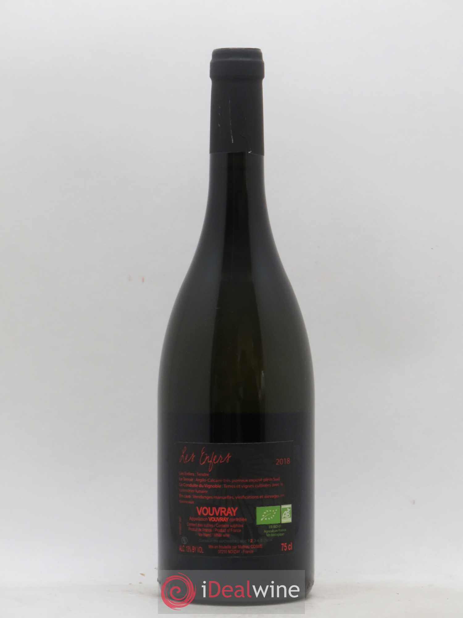 Vouvray Les Enfers Domaine de Beaumont Matthieu Cosme (sans prix de réserve) 2018 - Posten von 1 Flasche - 1