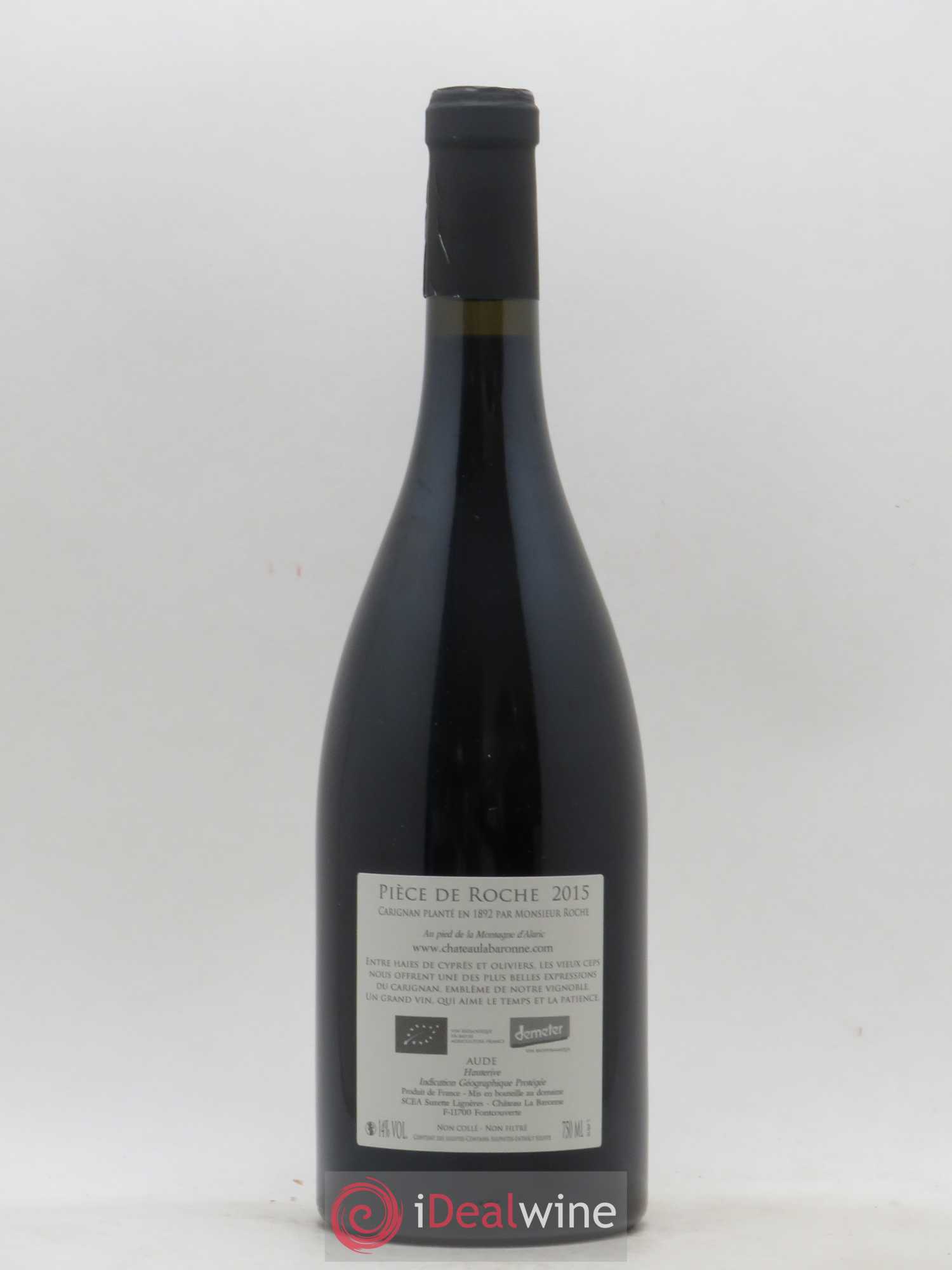 Sud-Ouest IGP Hauterive Piece de Roche Château La Baronne 2015 - Posten von 1 Flasche - 1