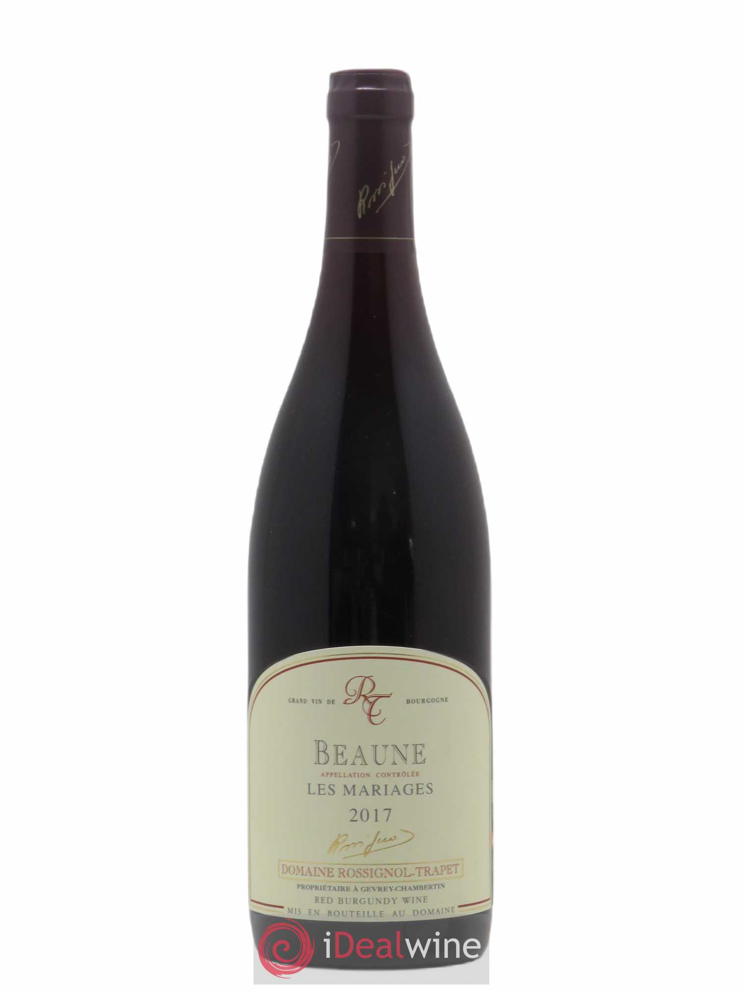 Beaune Les Mariages Domaine Rossignol-Trapet 2017 - Posten von 1 Flasche - 0