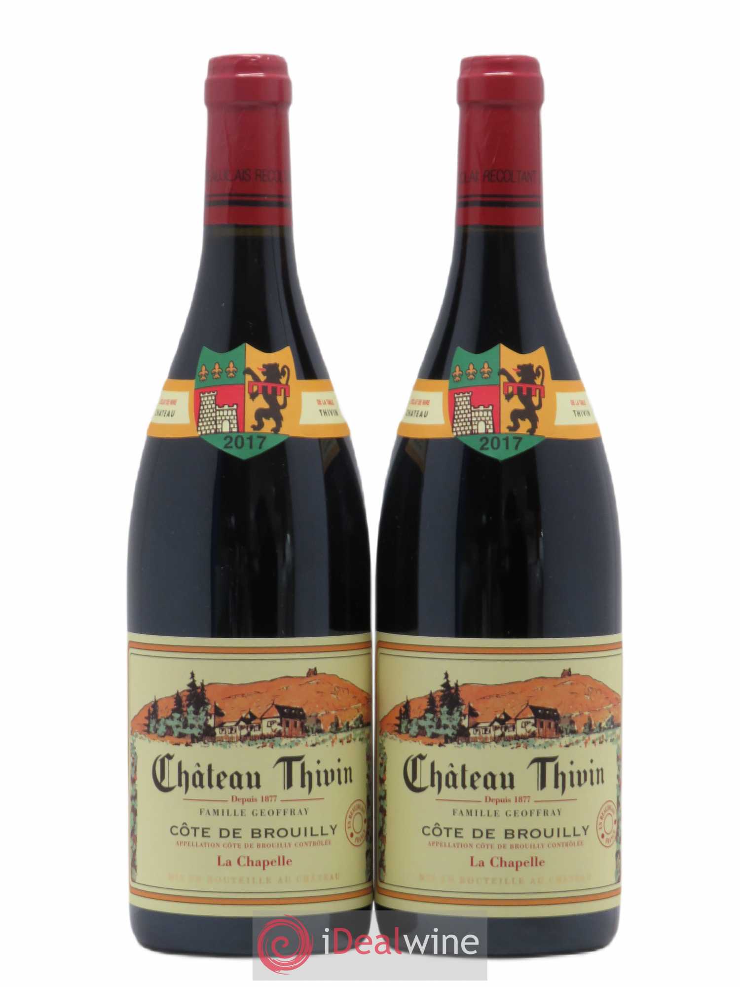 Côte de Brouilly Cuvée La Chapelle Château Thivin 2017 - Lot de 2 bouteilles - 0