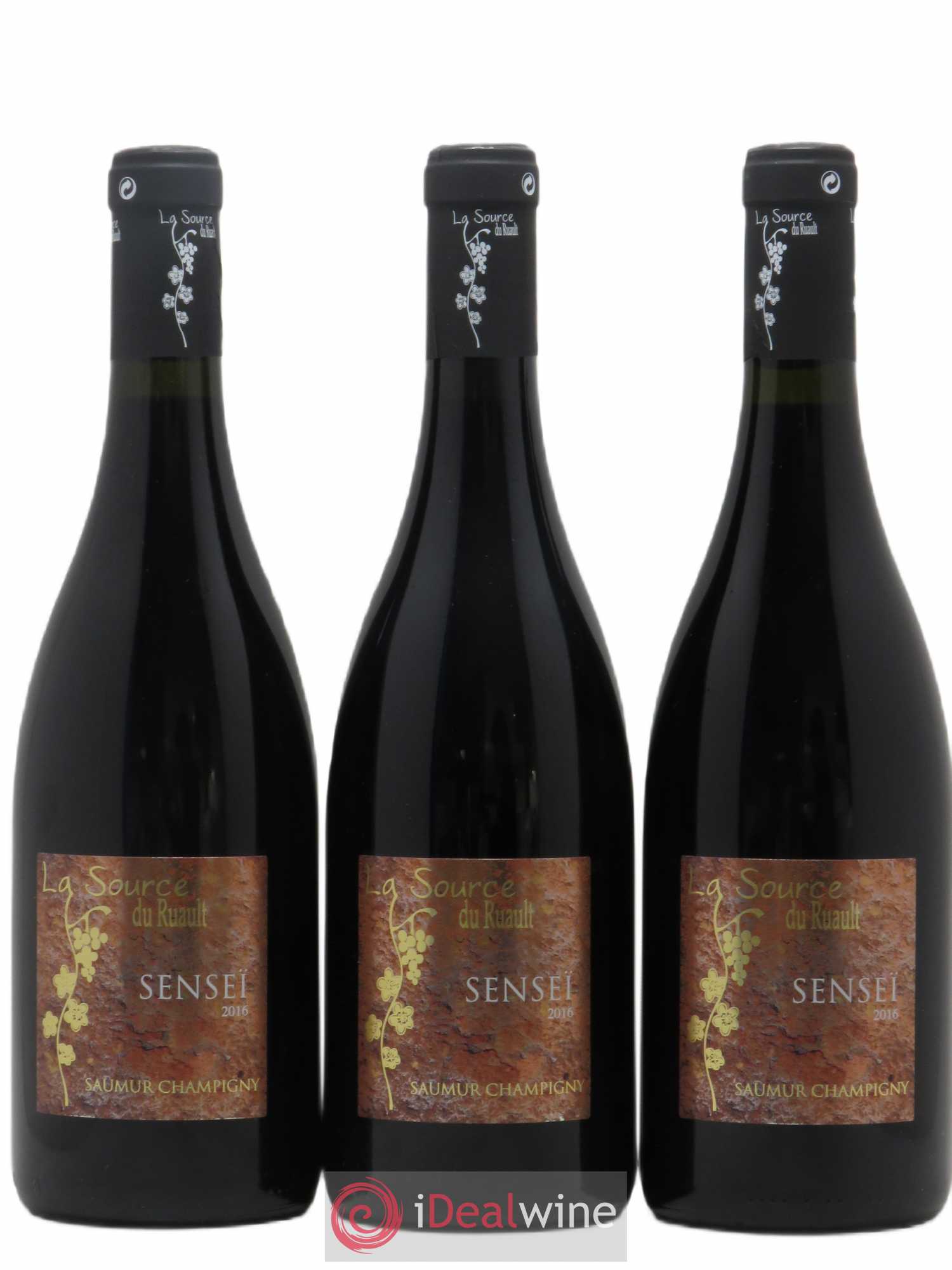 Saumur-Champigny La Source Du Ruault Senseï (sans prix de réserve) 2016 - Posten von 3 Flaschen - 0