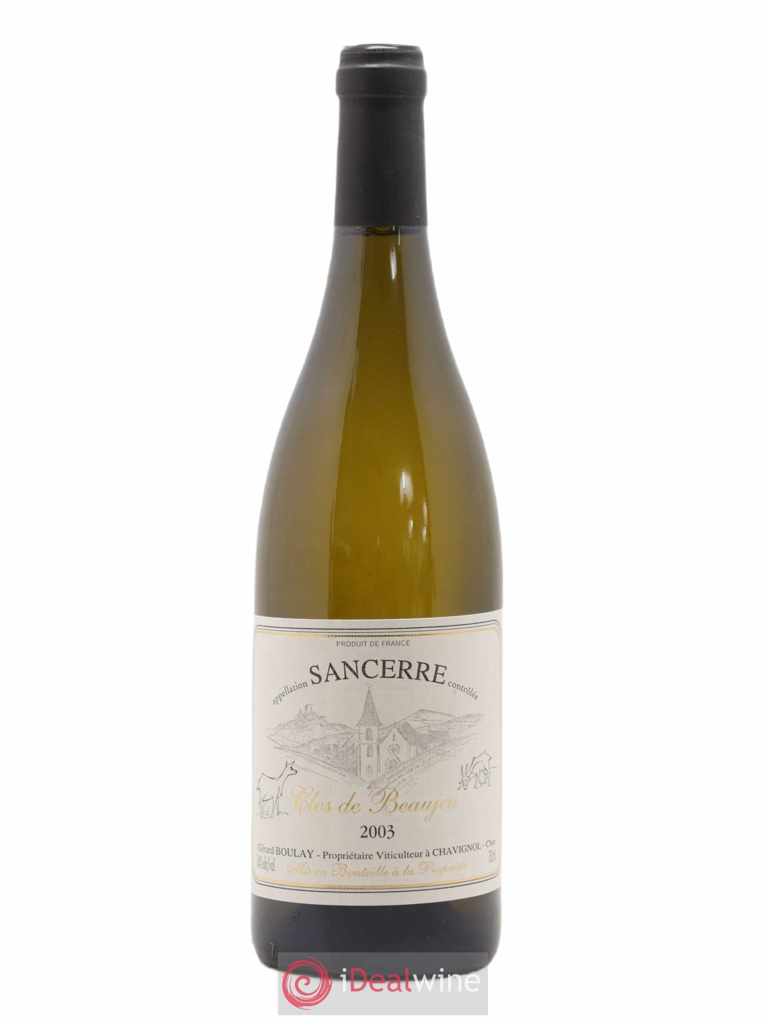 Sancerre Clos de Beaujeu Gérard Boulay 2003 - Lot de 1 bouteille - 0
