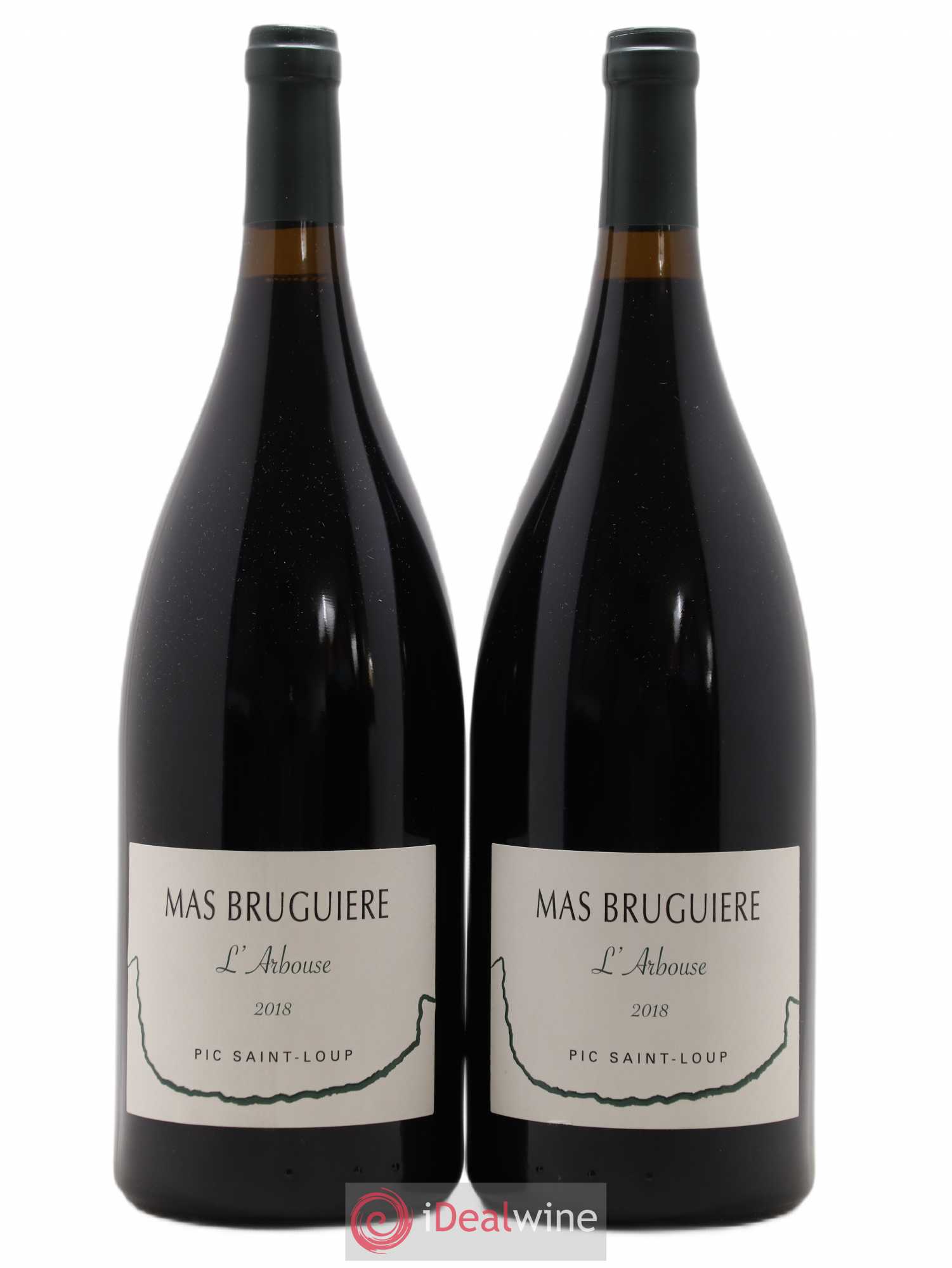 Pic Saint-Loup Mas Bruguière L'Arbouse Guilhem et Xavier Bruguière (sans prix de réserve) 2018 - Lot de 2 magnums - 0