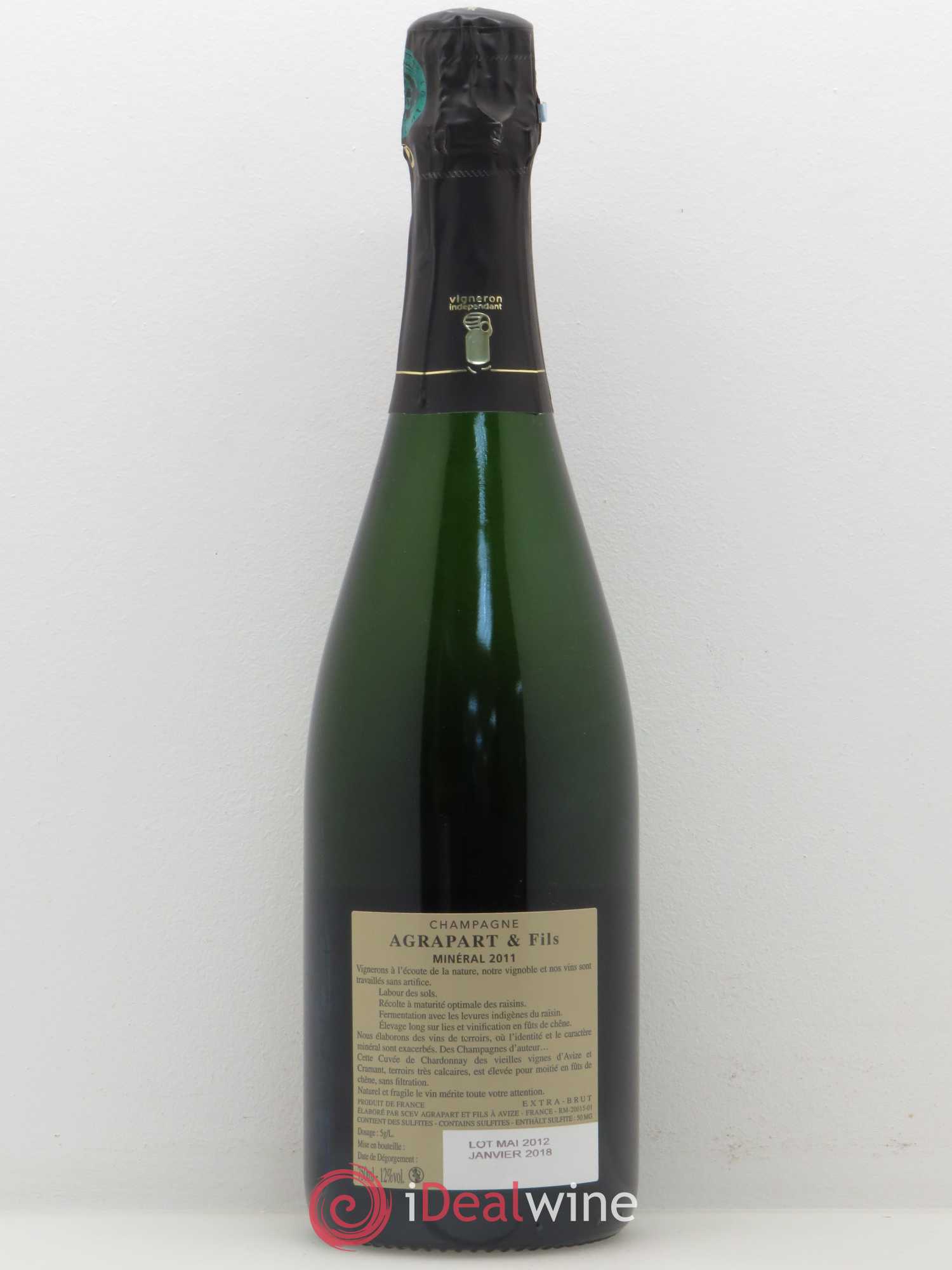 Minéral Blanc de Blancs Extra-Brut Agrapart & Fils 2011 - Lot of 1 bottle - 1