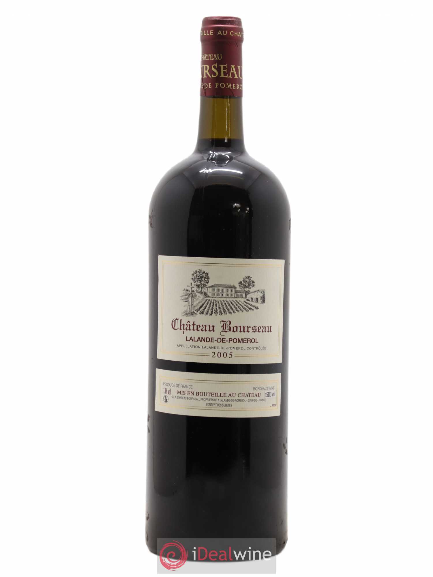 Lalande-de-Pomerol Château Bourseau 2005 - Posten von 1 Magnum - 0