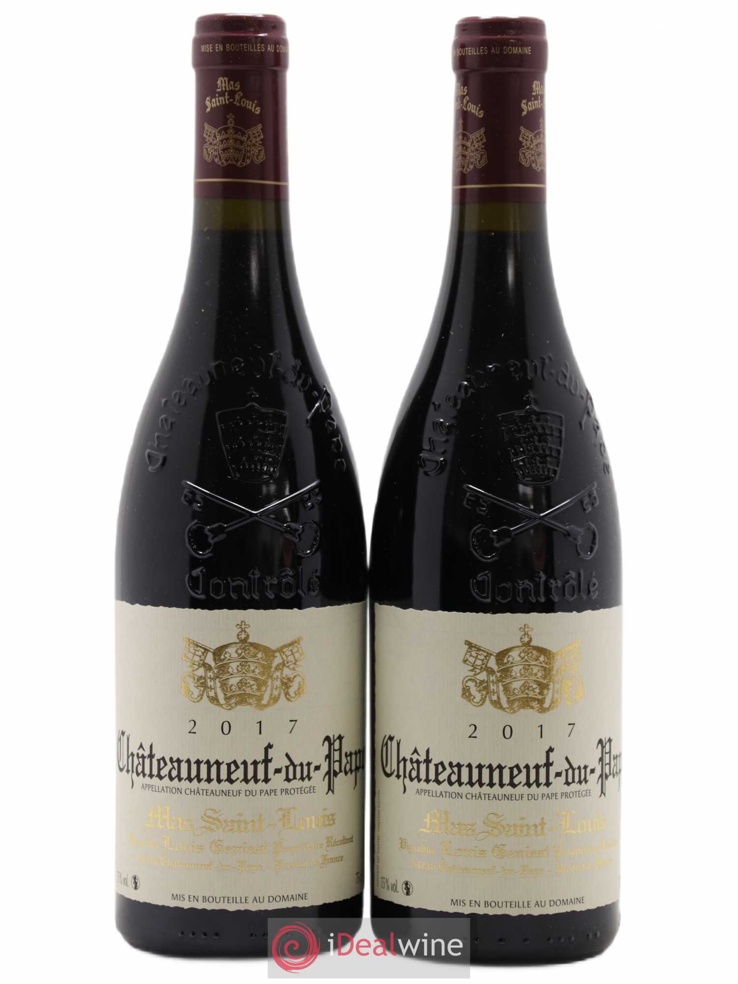Châteauneuf-du-Pape Tradition Mas Saint-Louis (sans prix de réserve) 2017 - Lot de 2 bouteilles - 0