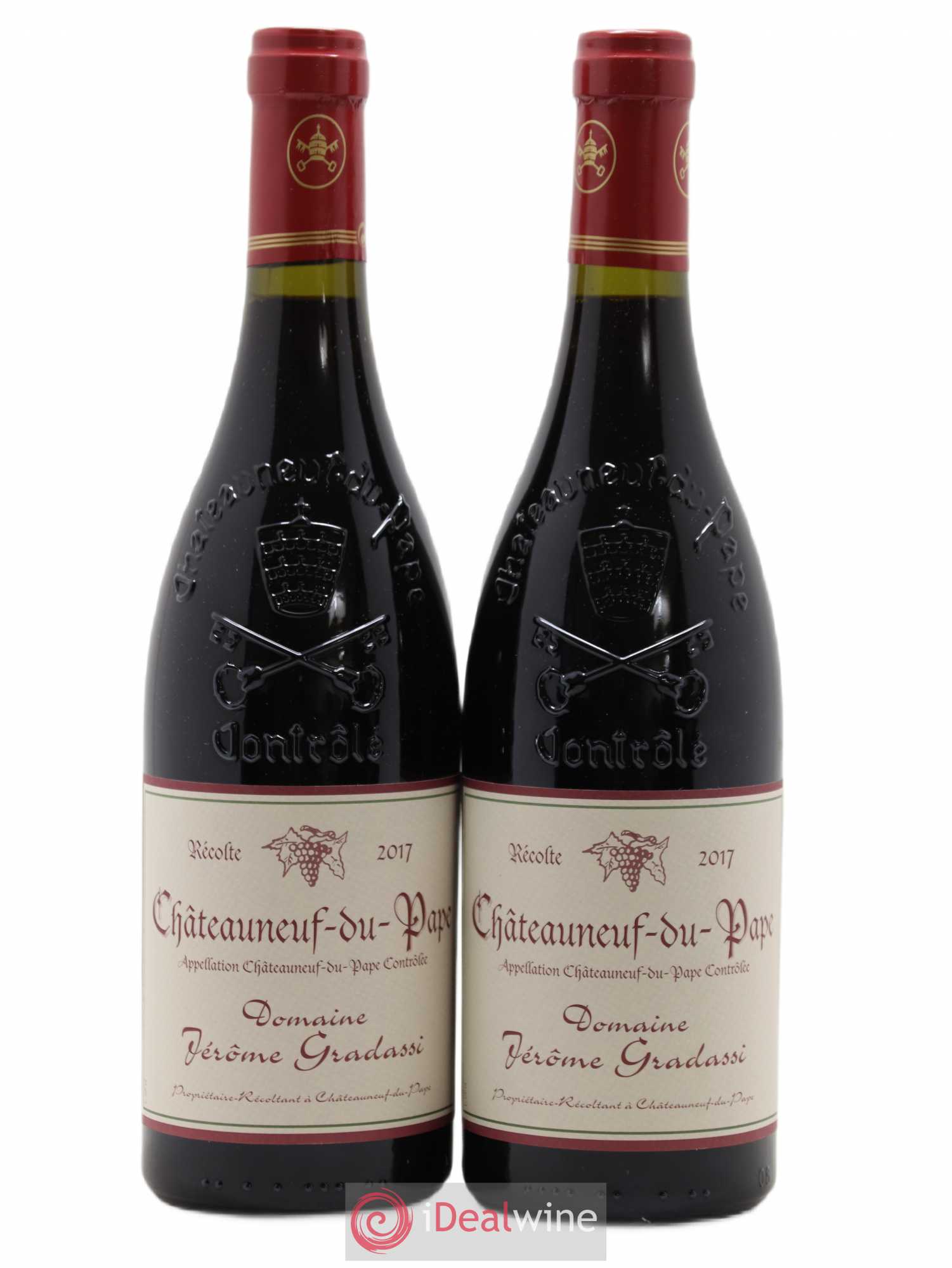 Châteauneuf-du-Pape Jerôme Gradassi 2017 - Lot de 2 bouteilles - 0