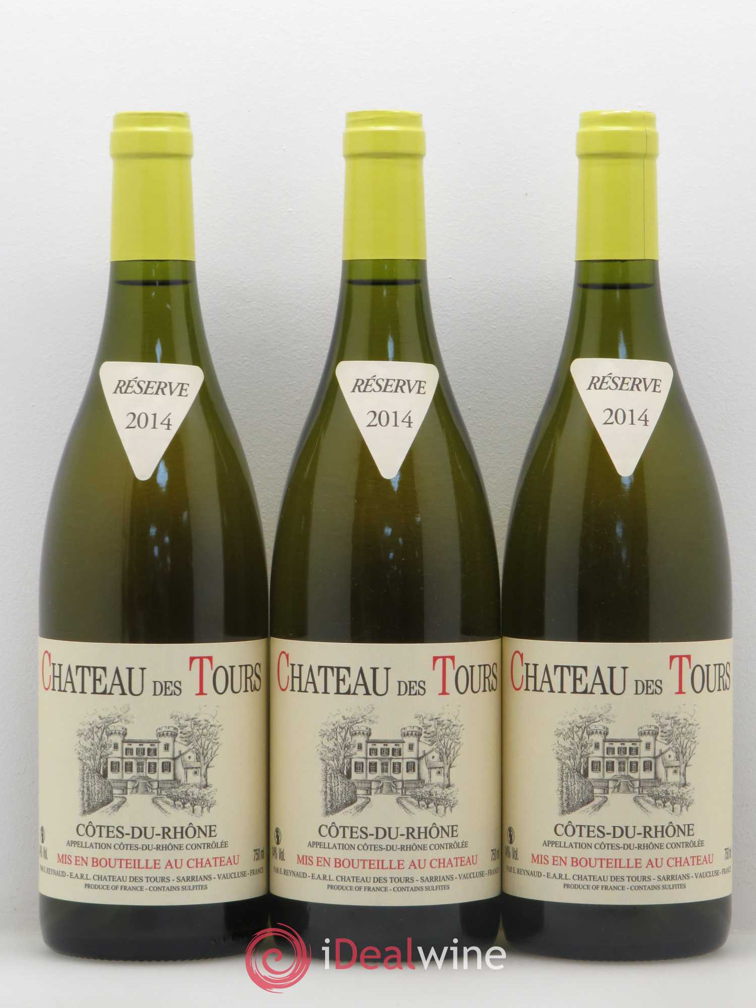 Côtes-du-Rhône Château des Tours Emmanuel Reynaud 2014 - Lot de 3 bouteilles - 0