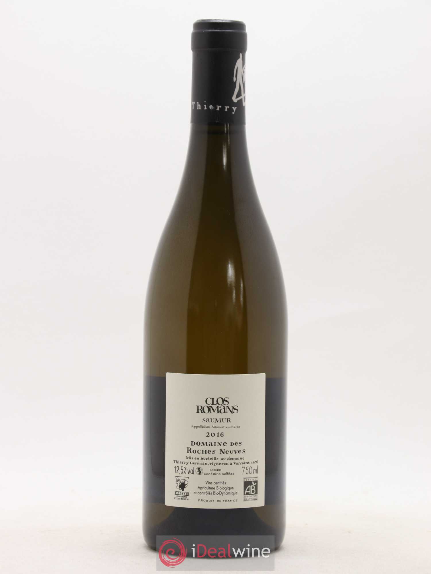 Saumur Clos Romans Domaine des Roches Neuves - Thierry Germain 2016 - Lot de 1 bouteille - 1