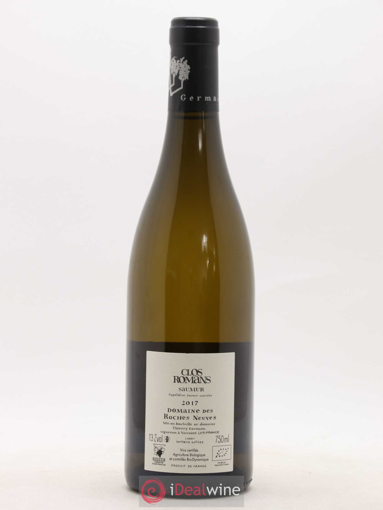 Saumur Clos Romans Domaine des Roches Neuves - Thierry Germain  (sans prix de réserve) 2017 - Lot de 1 bouteille - 1