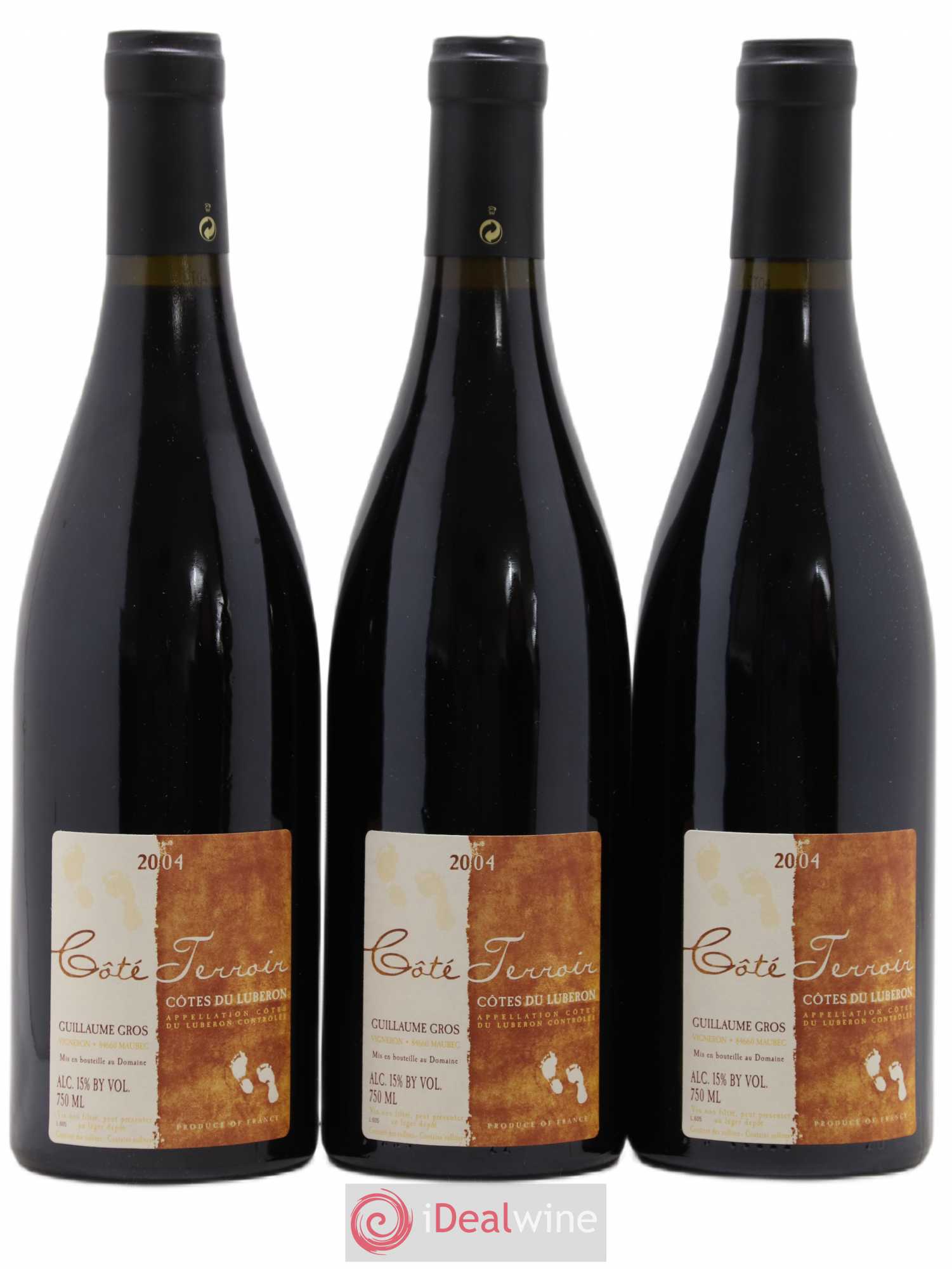 Luberon Domaine Antonin Côte Terroir (sans prix de réserve) 2004 - Posten von 3 Flaschen - 0