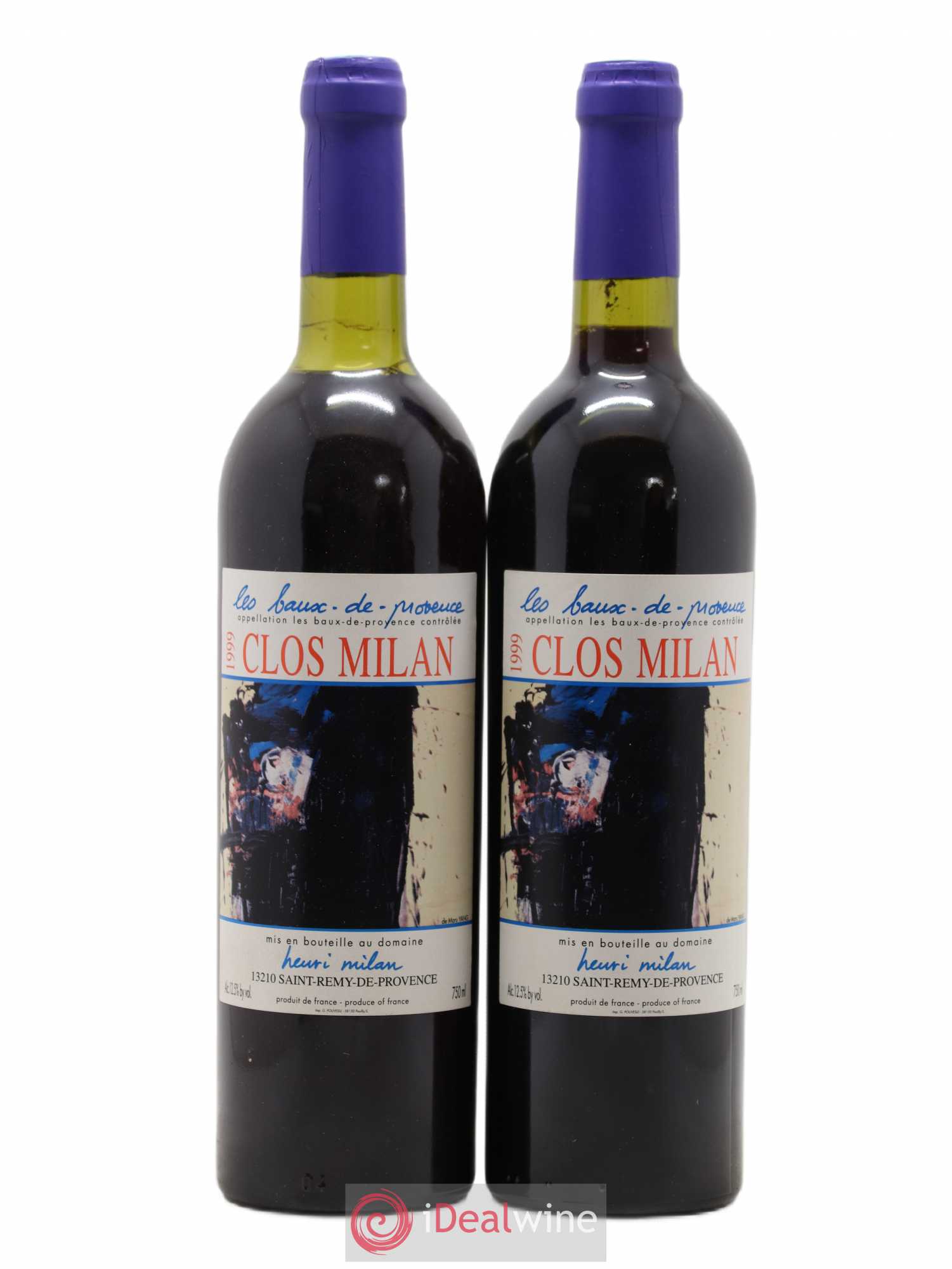 Baux de Provence Clos Milan Henri Milan 1999 - Lot de 2 bouteilles - 0