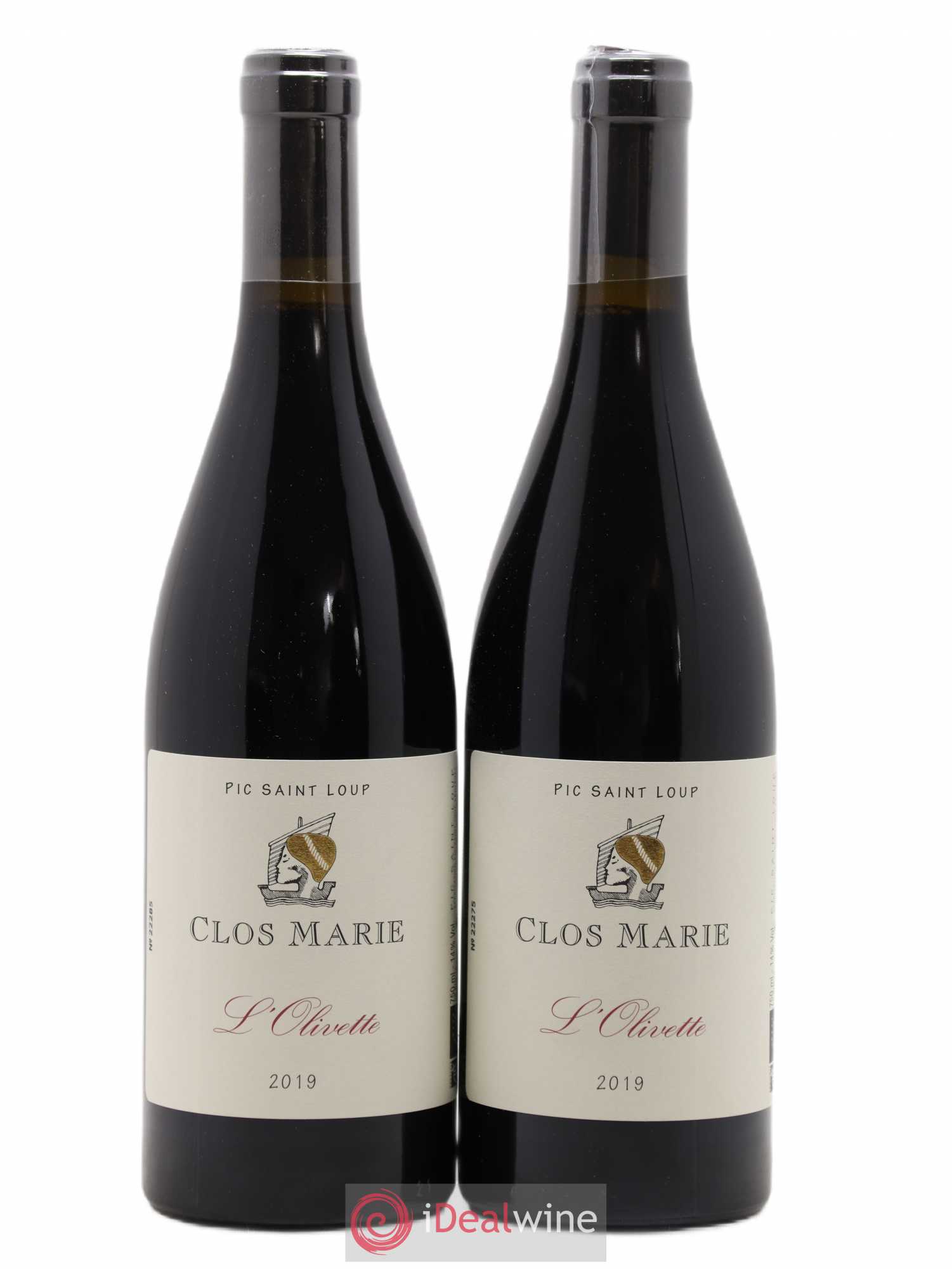 Pic Saint-Loup Clos Marie Olivette Christophe Peyrus et Françoise Julien (sans prix de réserve) 2019 - Lot de 2 bouteilles - 0