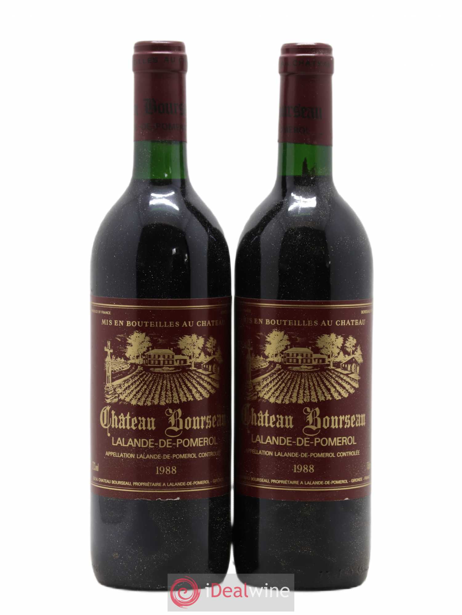 Lalande-de-Pomerol Château Bourseau (sans prix de réserve) 1988 - Posten von 2 Flaschen - 0
