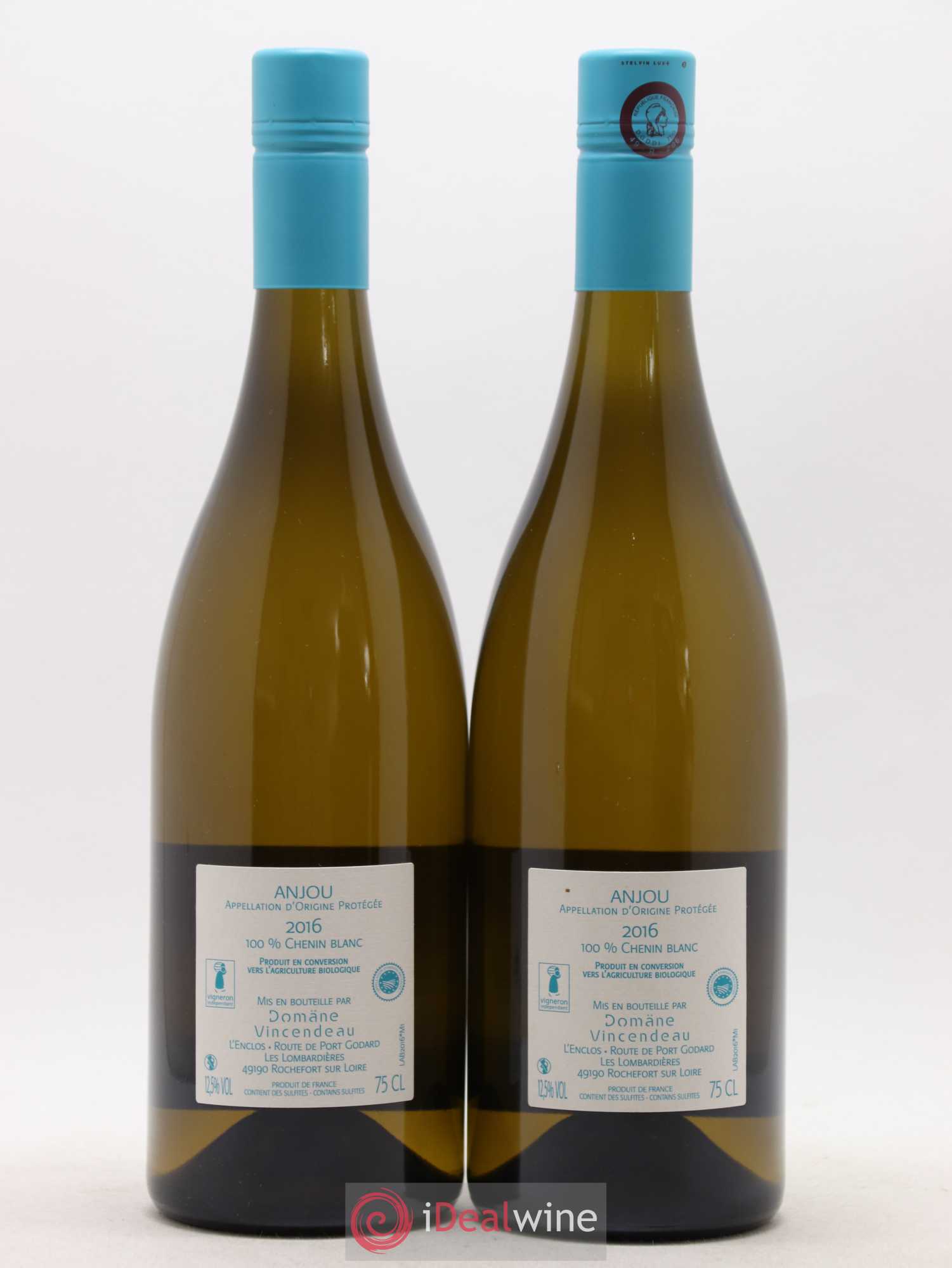 Anjou Domaine Vincendeau Le Raguenet (sans prix de réserve) 2016 - Posten von 2 Flaschen - 1