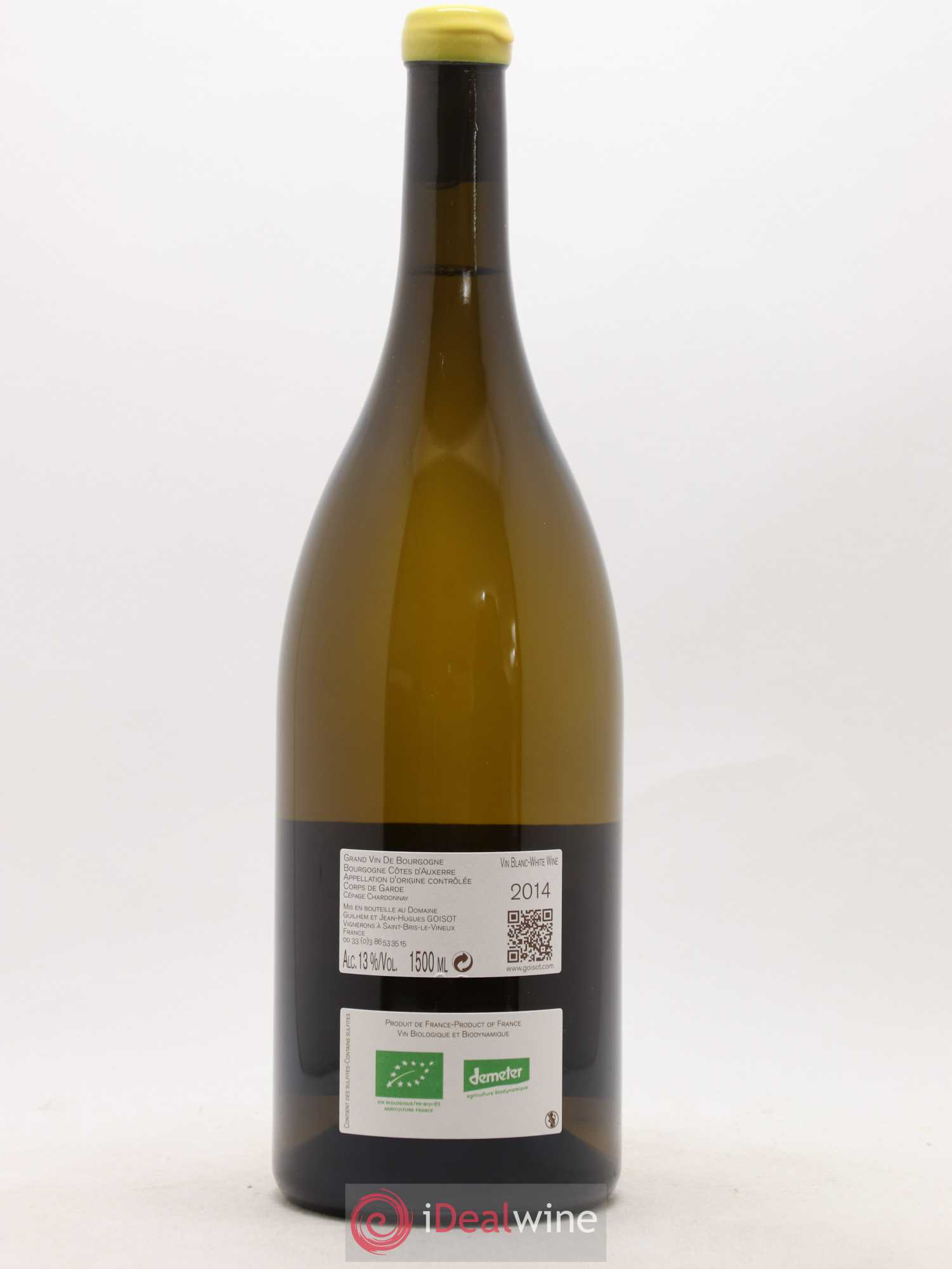Bourgogne Côtes d'Auxerre Corps de Garde Goisot 2014 - Lot de 1 magnum - 1