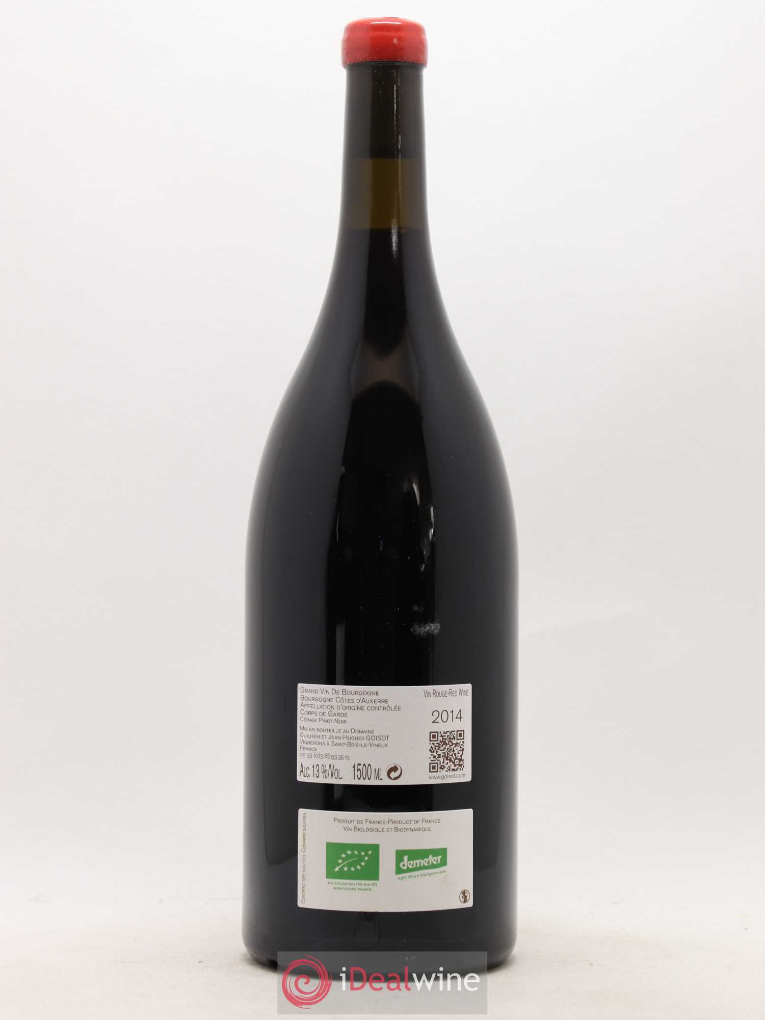 Bourgogne Côtes d'Auxerre Corps de Garde Goisot 2014 - Lot de 1 magnum - 1