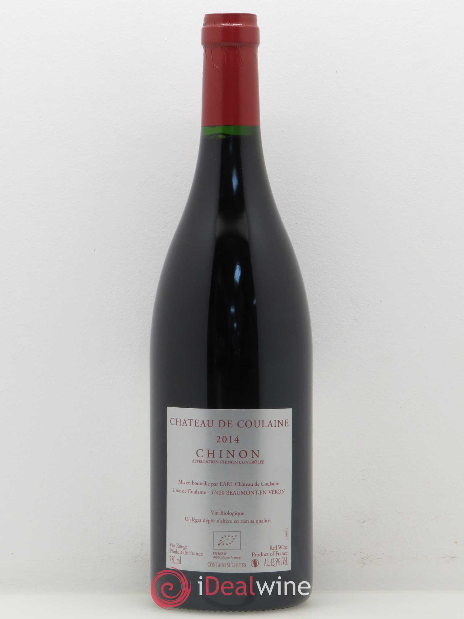 Chinon Francs de pieds Chateau de Coulaine 2014 - Posten von 1 Flasche - 1