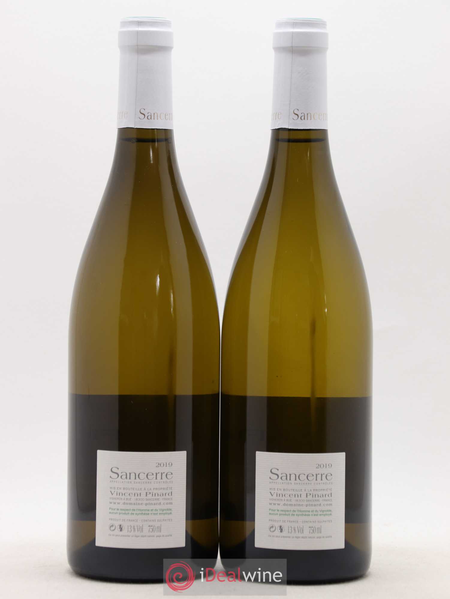 Sancerre Florès Vincent Pinard (sans prix de réserve) 2019 - Lot de 2 bouteilles - 1