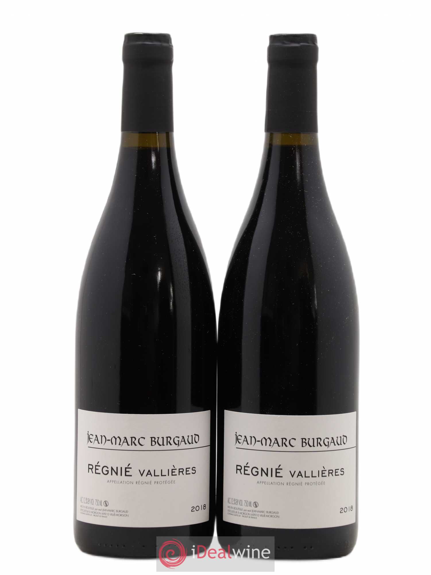 Régnié Vallières Jean-Marc Burgaud (Domaine) (sans prix de réserve) 2018 - Lot de 2 bouteilles - 0