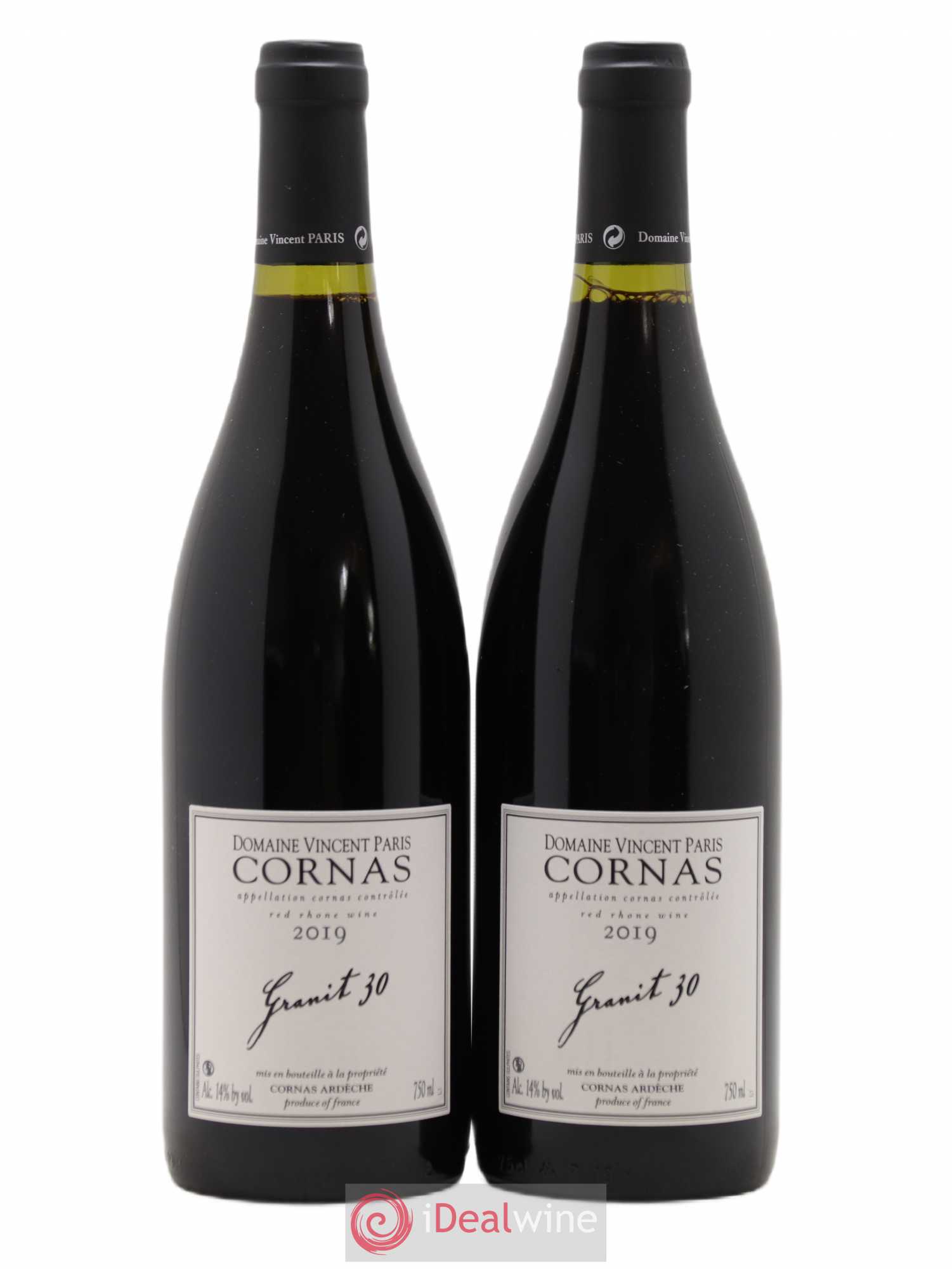 Cornas Granit 30 Vincent Paris (sans prix de réserve) 2019 - Lot de 2 bouteilles - 0