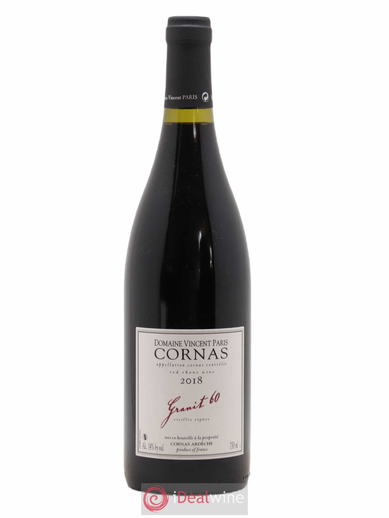 Cornas Granit 60 Vieilles Vignes Vincent Paris 2018 - Lot de 1 bouteille - 0