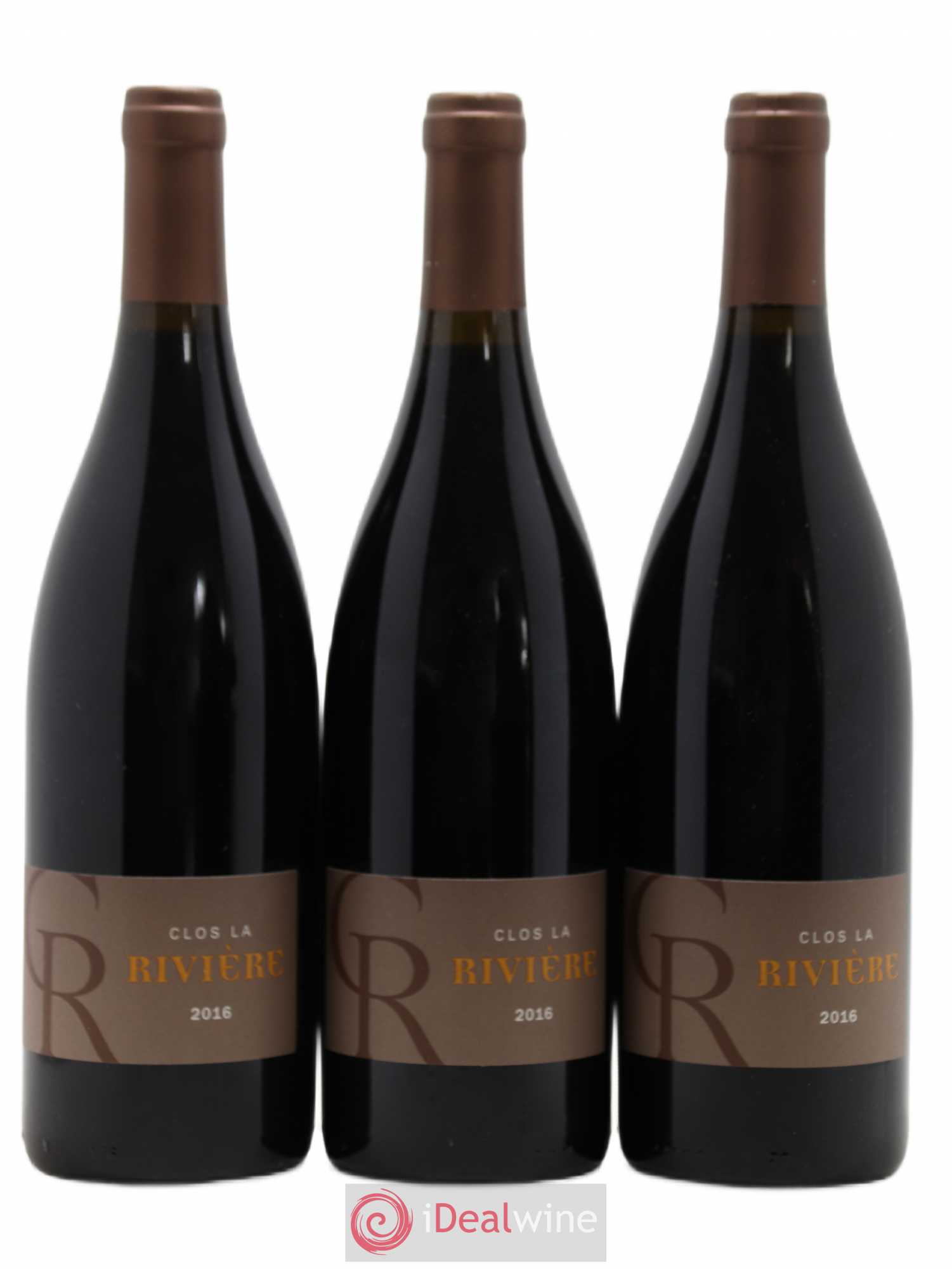 Saint-Chinian Clos De La Riviere (sans prix de réserve) 2016 - Posten von 3 Flaschen - 0