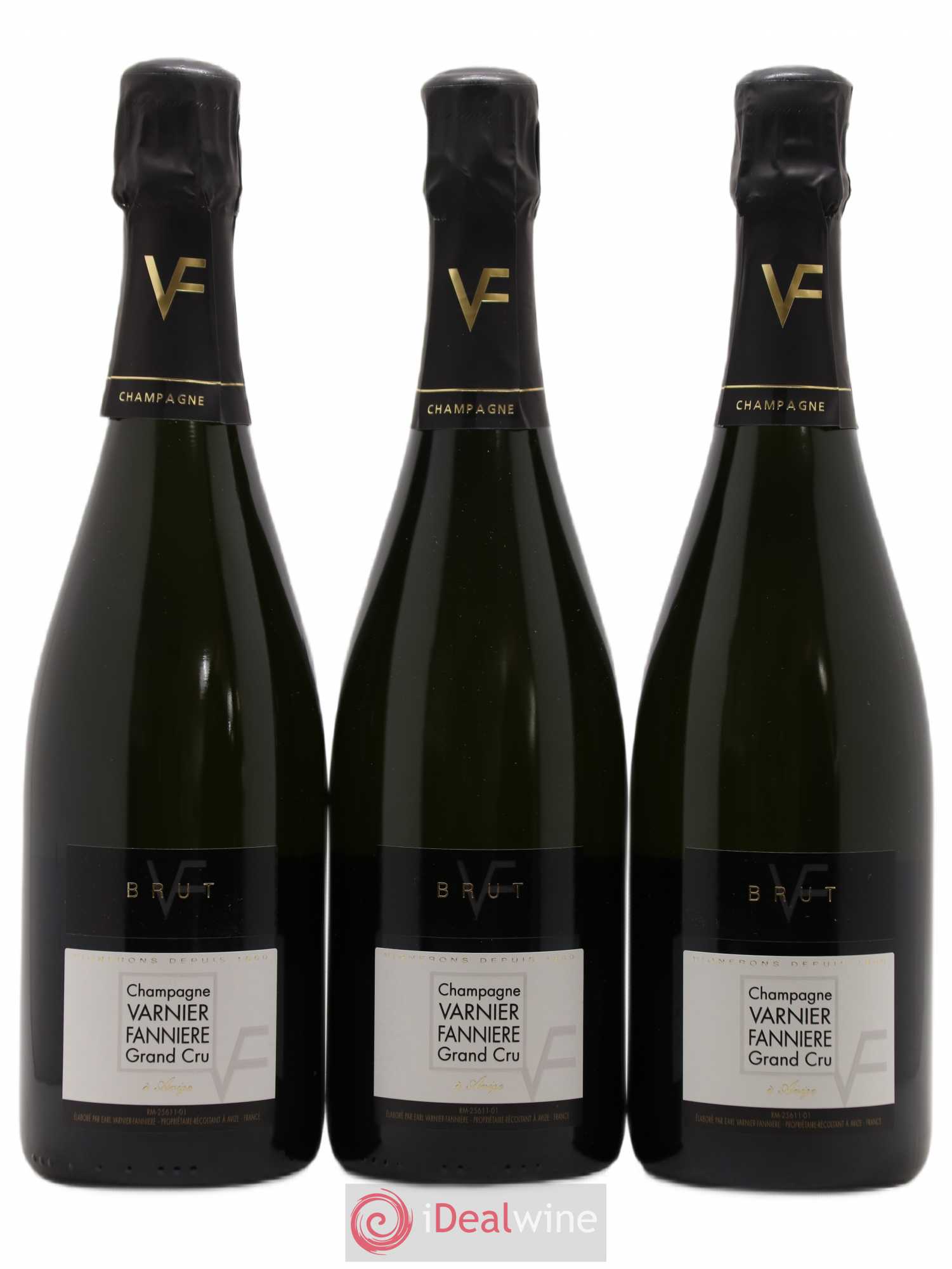 Champagne Varnier-Fannière Brut Grand Cru - Posten von 3 Flaschen - 0