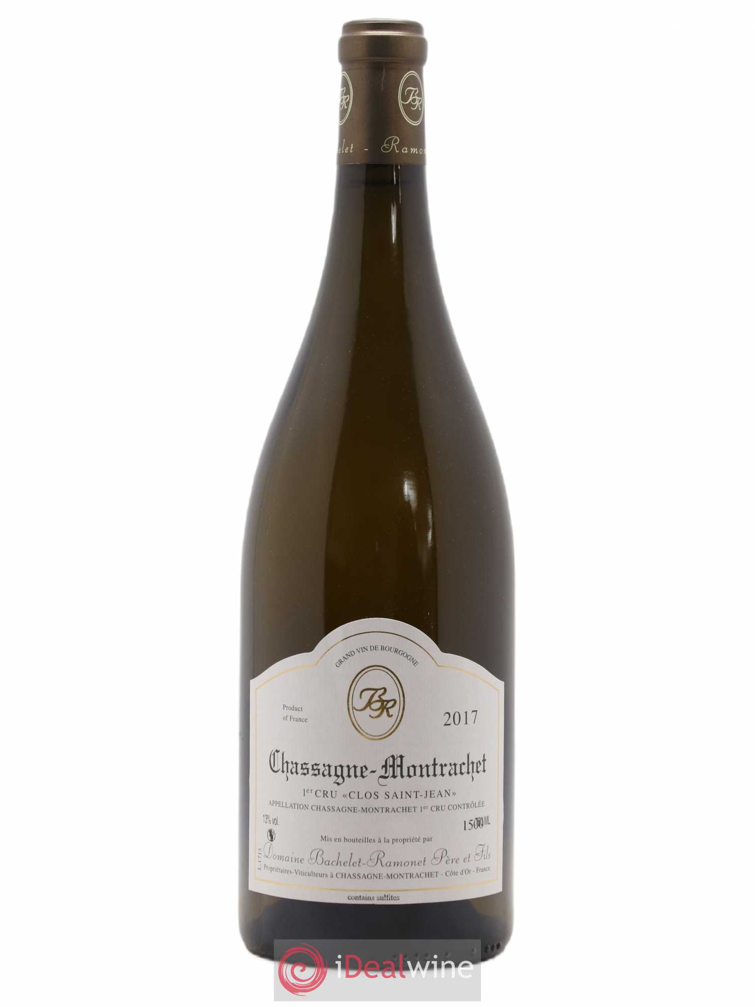 Chassagne-Montrachet 1er Cru Clos Saint Jean Bachelet Ramonet 2017 - Posten von 1 Magnum - 0