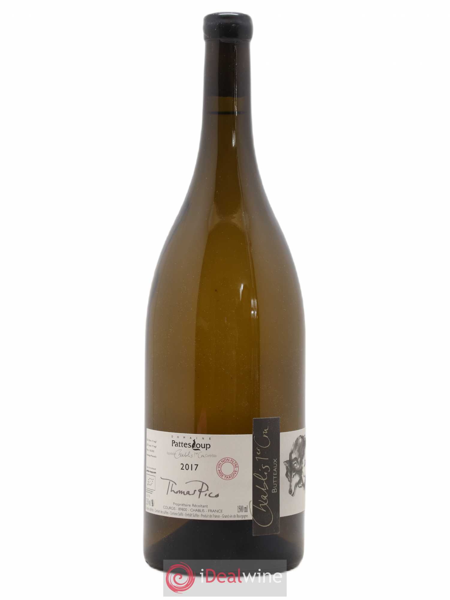 Chablis 1er Cru Butteaux Pattes Loup (Domaine) 2017 - Lot de 1 magnum - 0