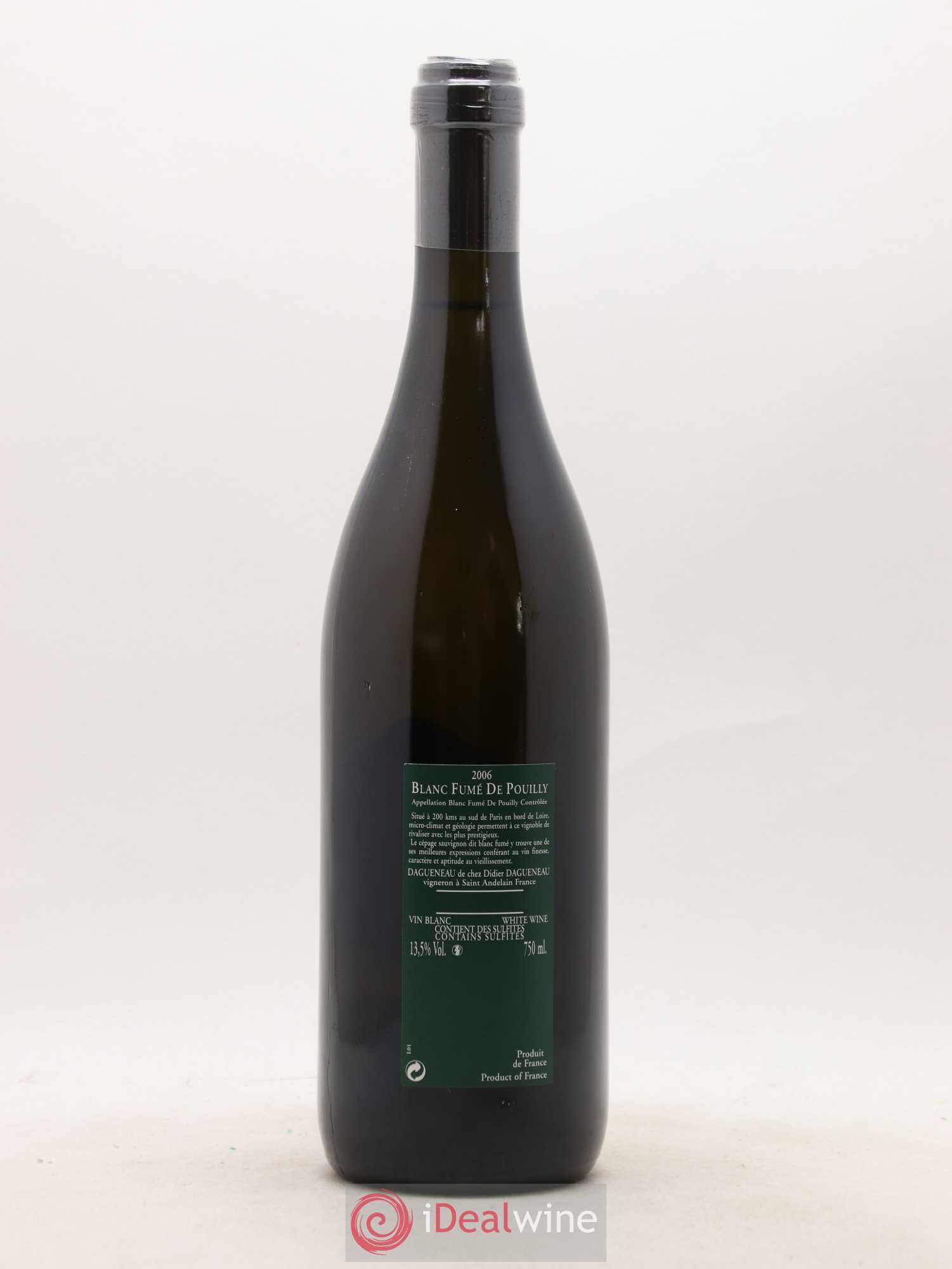 Vin de France (anciennement Pouilly-Fumé) Silex Dagueneau (Domaine Didier - Louis-Benjamin) 2006 - Lot de 1 bouteille - 1