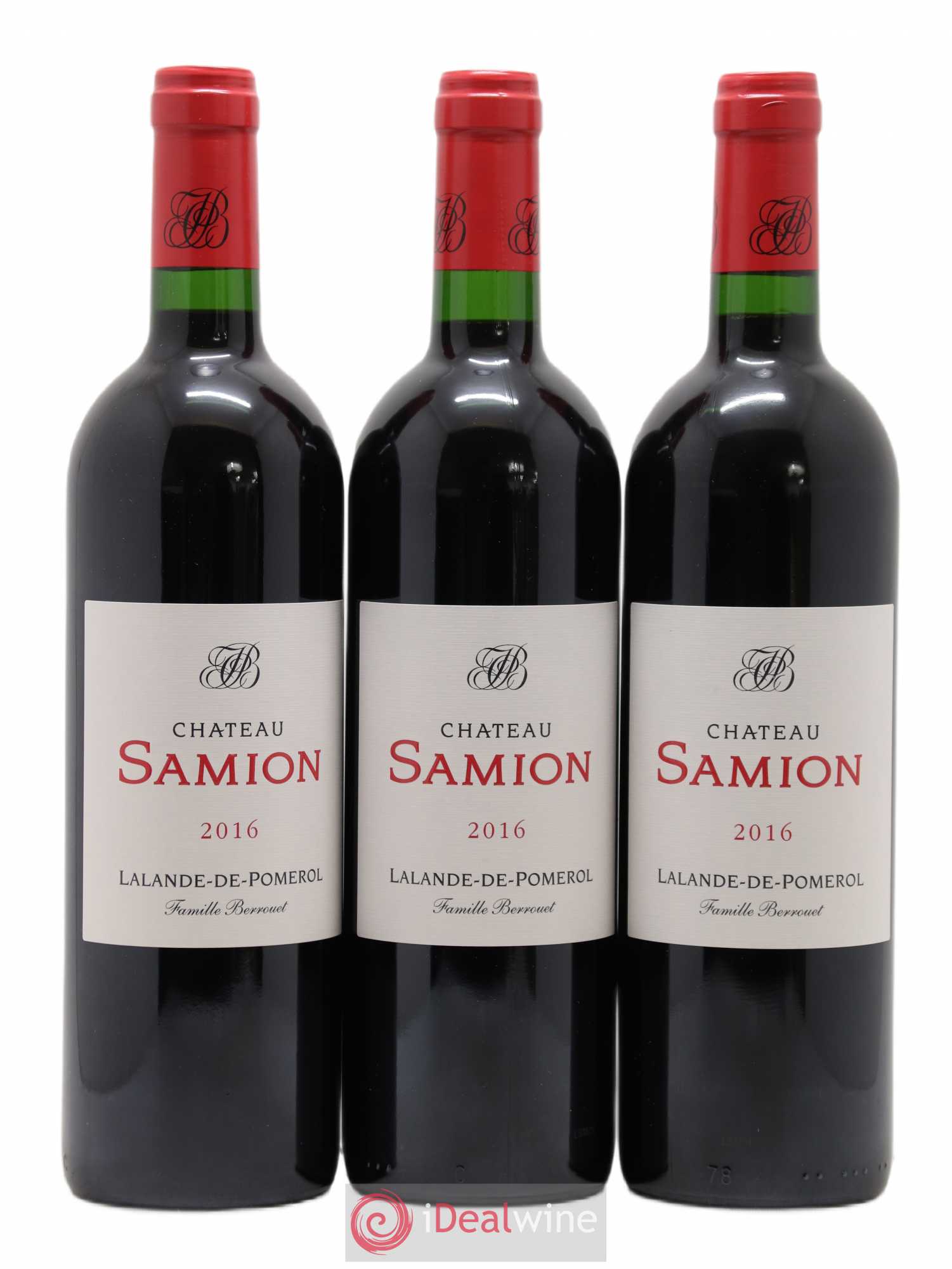 Lalande-de-Pomerol Château Samion (sans prix de réserve) 2016 - Posten von 3 Flaschen - 0