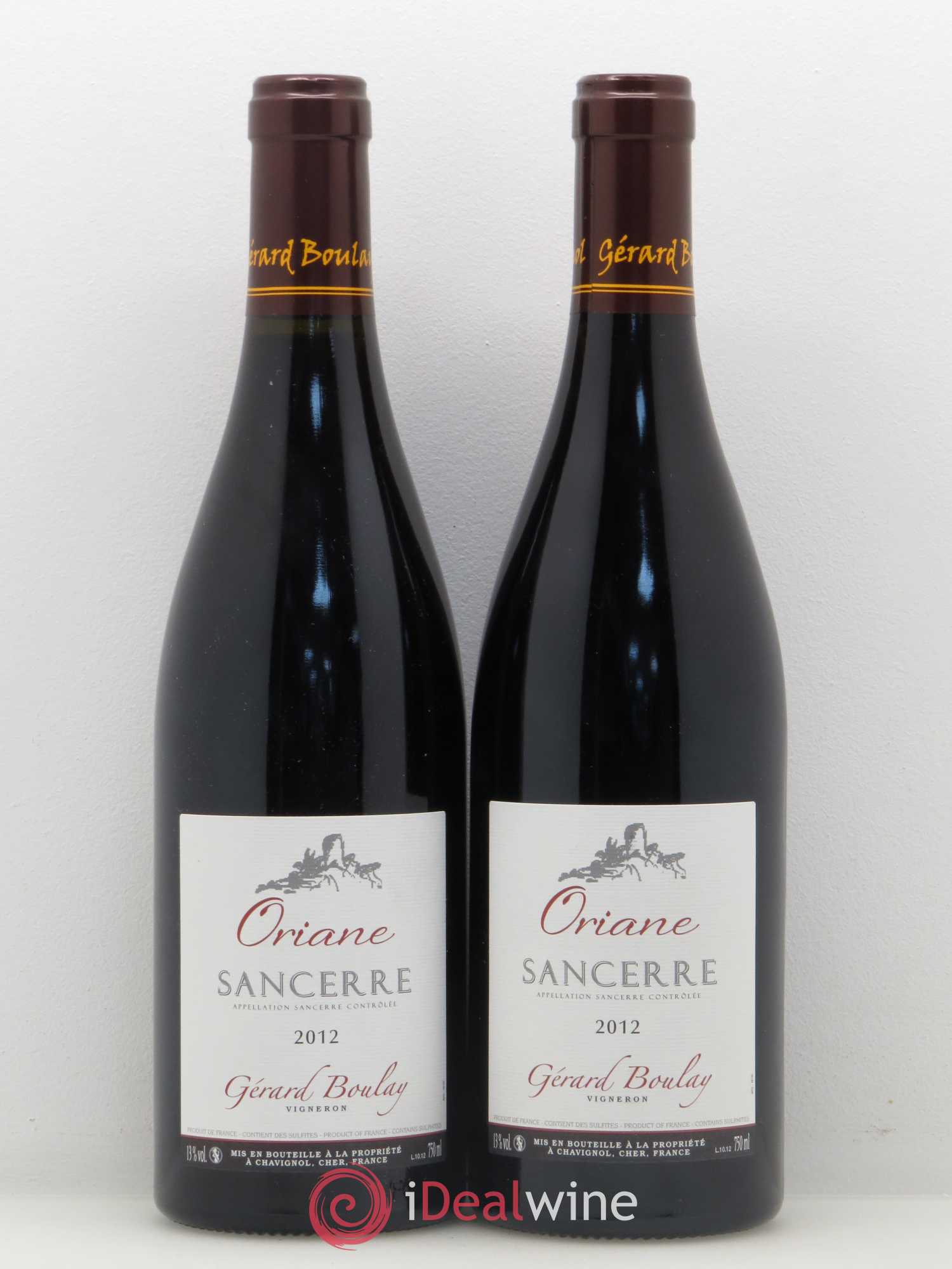 Sancerre Oriane Gérard Boulay 2012 - Lot de 2 bouteilles - 0