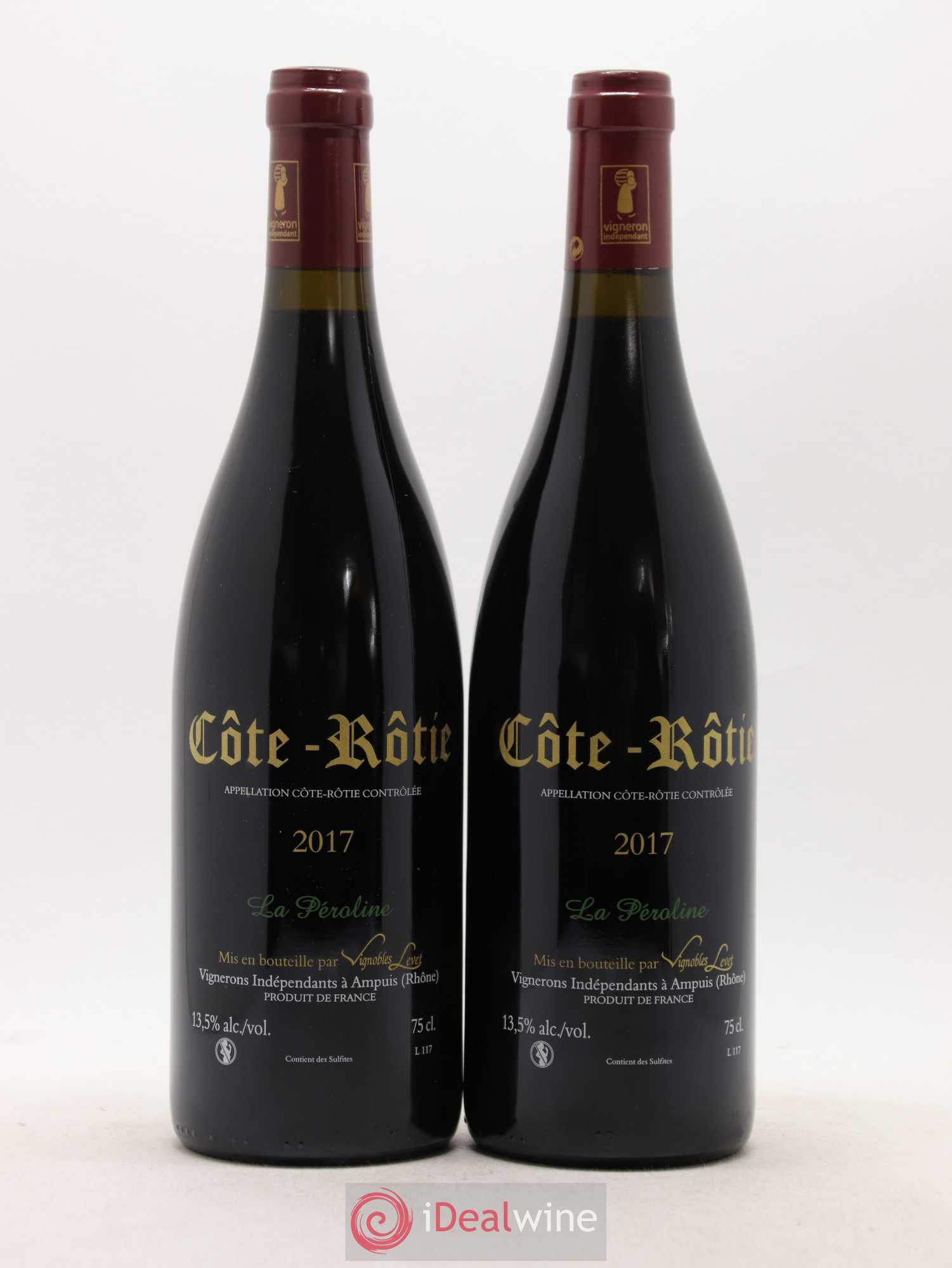 Côte-Rôtie La Péroline Vignobles Levet 2017 - Lot de 2 bouteilles - 1