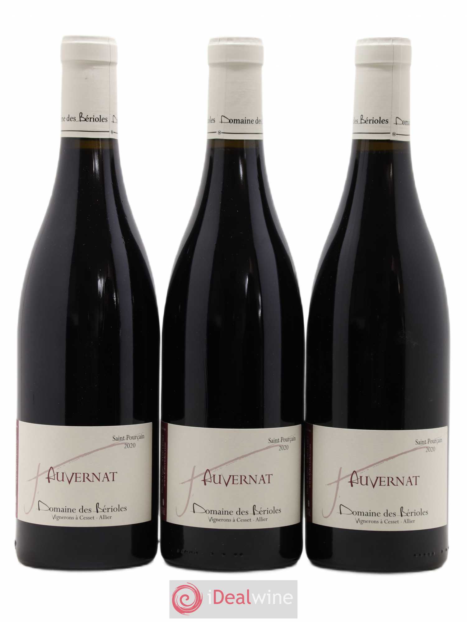 Rhône Saint-Pourçain Auvernat Domaine des Bérioles (sans prix de réserve) 2020 - Posten von 3 Flaschen - 0