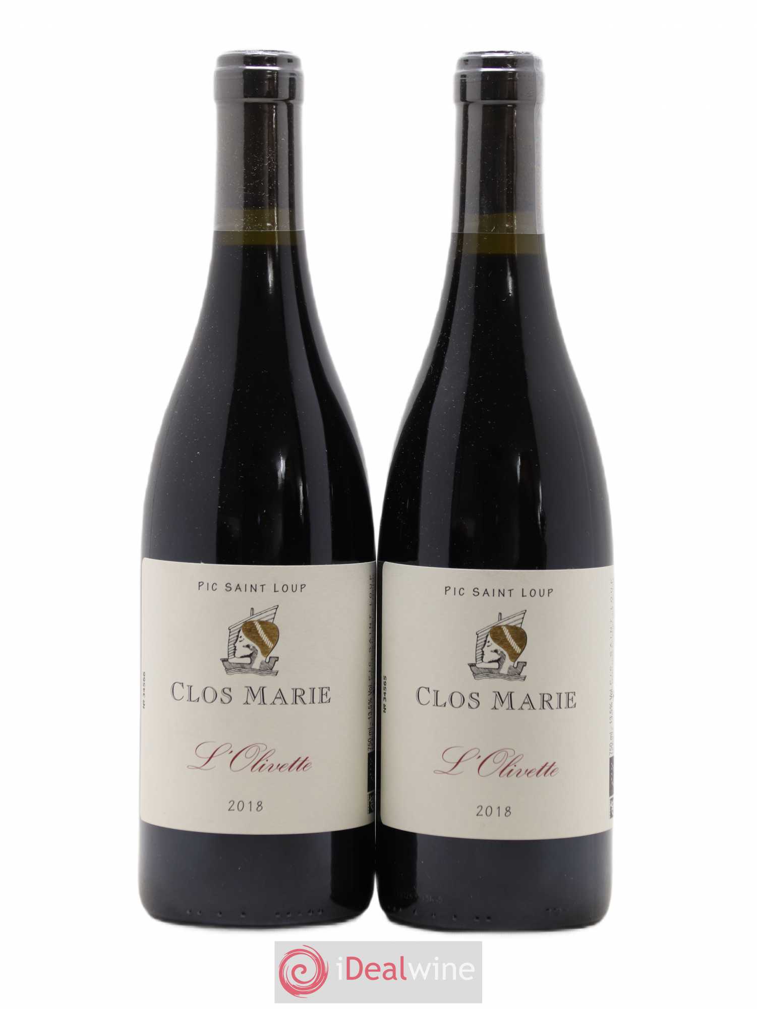Pic Saint-Loup Clos Marie Olivette Christophe Peyrus et Françoise Julien 2018 - Lot de 2 bouteilles - 0