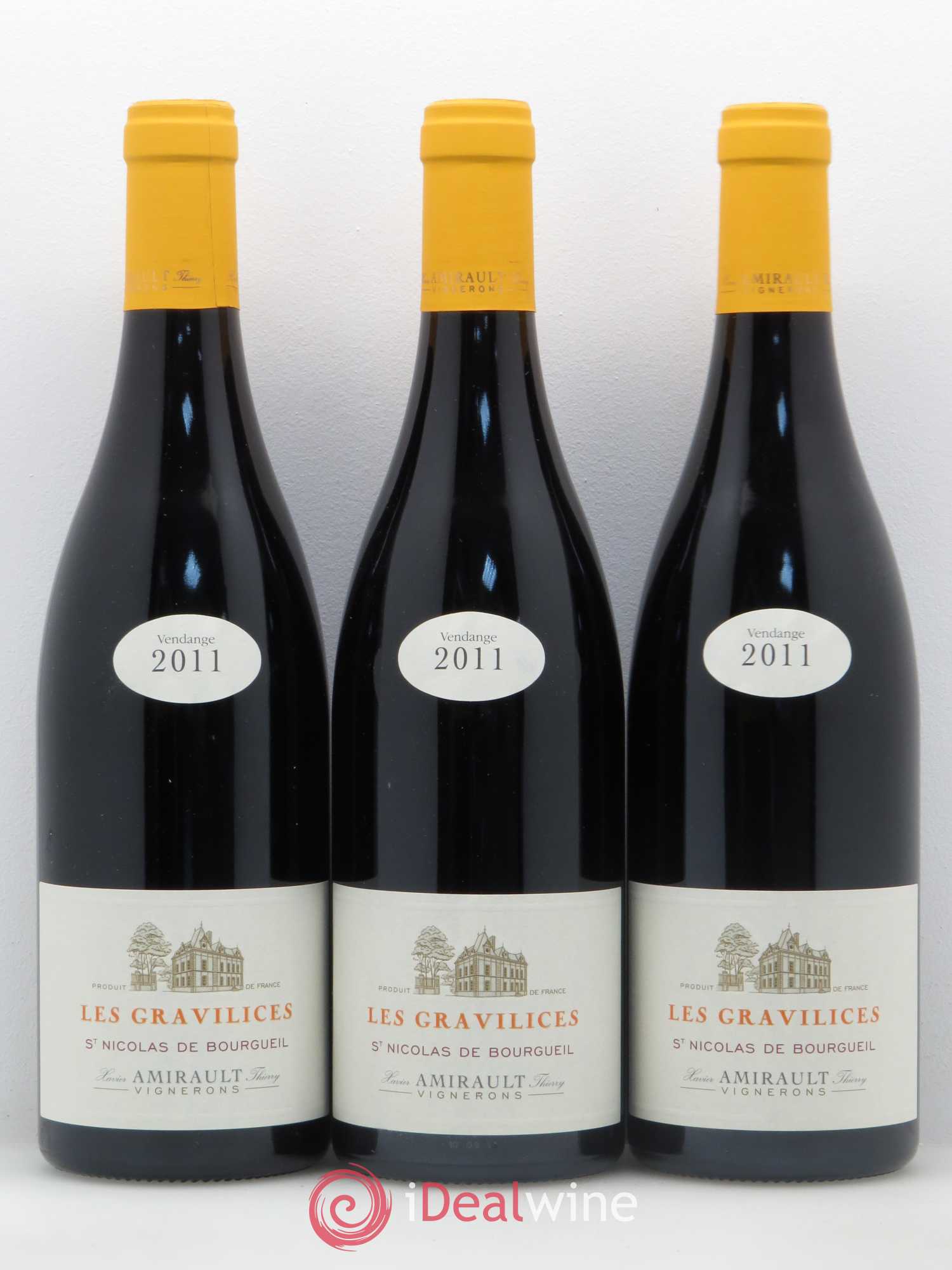 Saint-Nicolas de Bourgueil Les Gravilices Agnès et Xavier Amirault (sans prix de réserve) 2011 - Lot de 6 bouteilles - 2