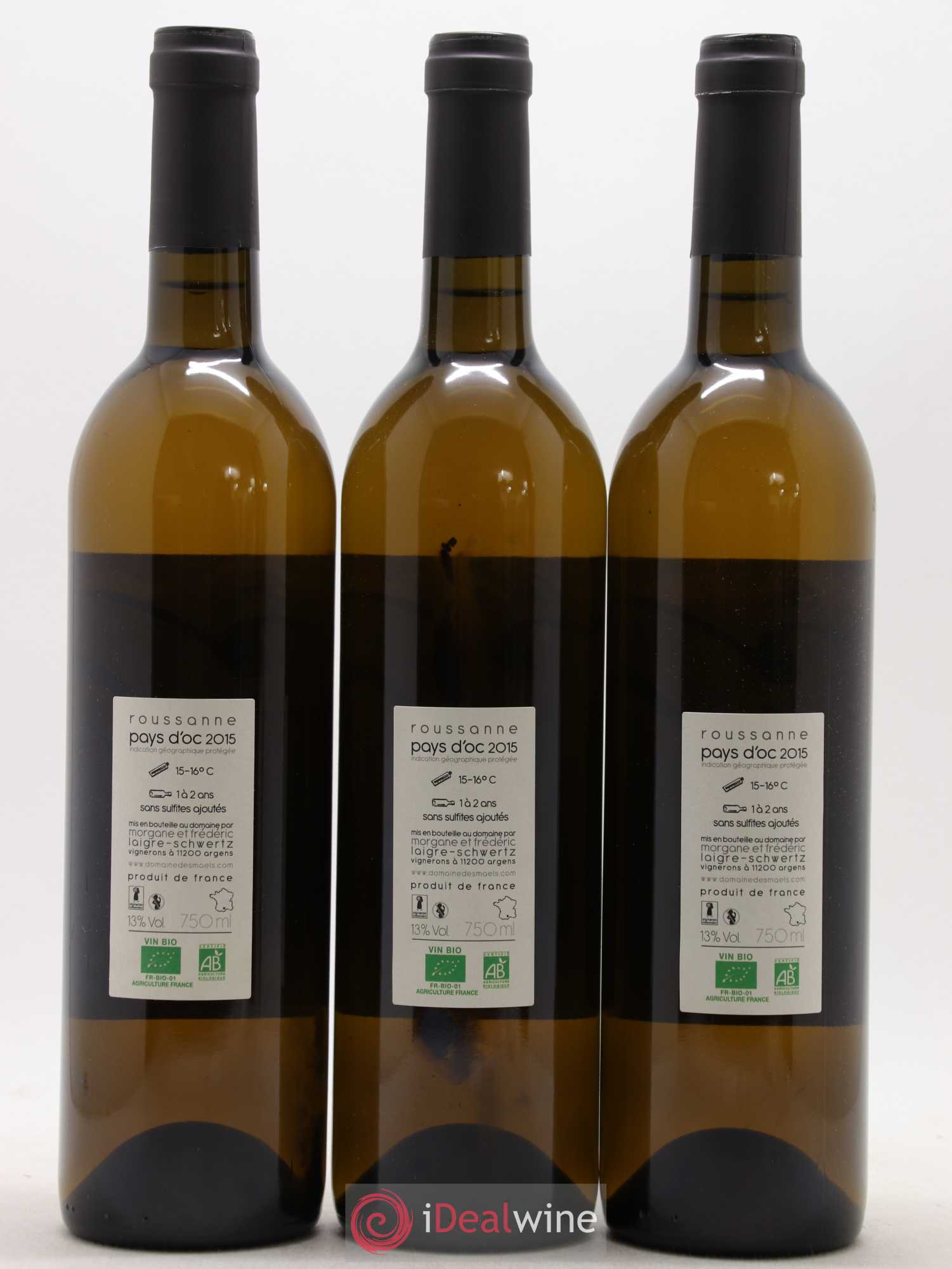 Pays d'Oc Le M des Maels Domaine des Maels (sans prix de réserve) 2015 - Posten von 3 Flaschen - 1