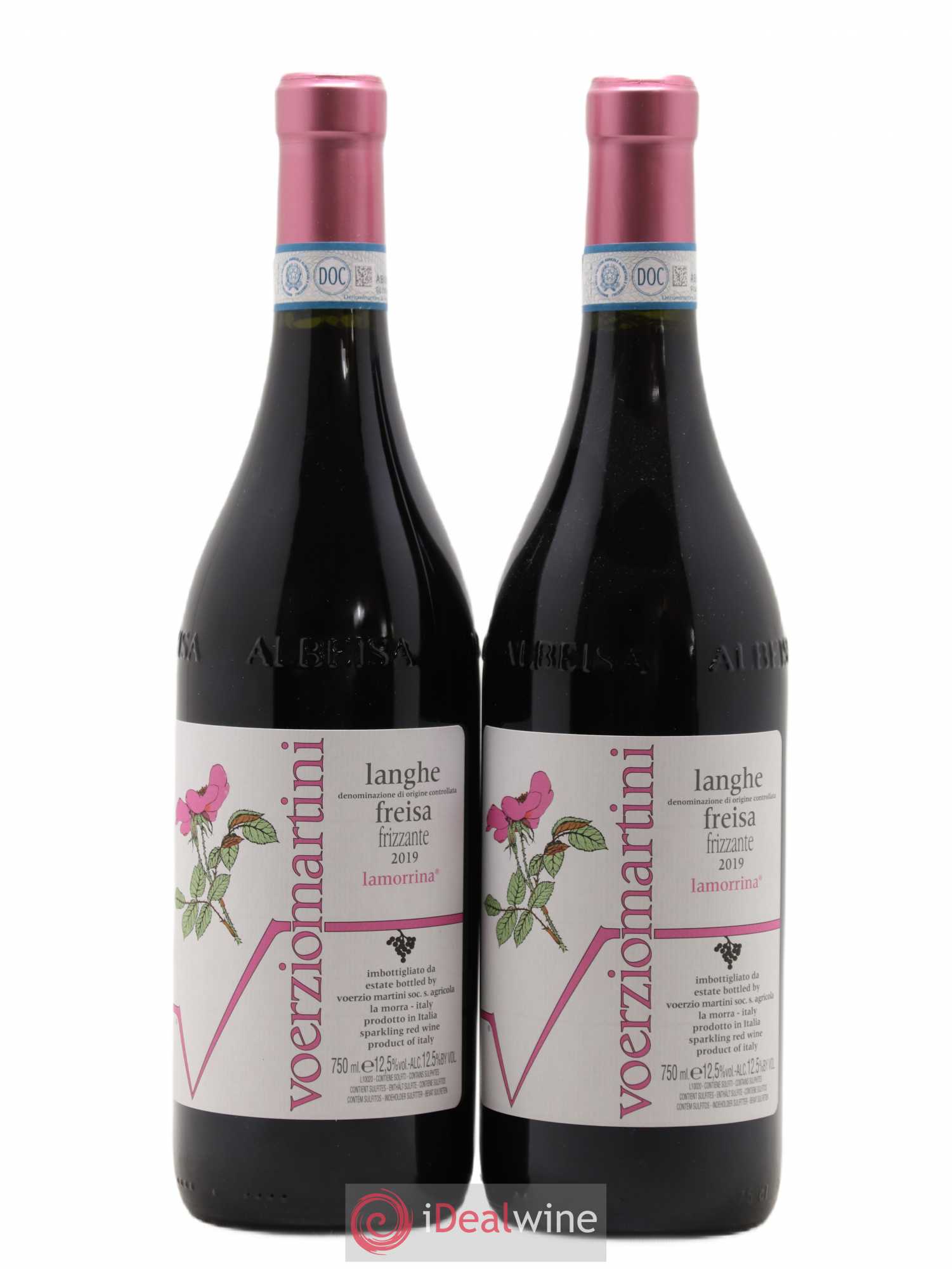 Langhe DOC Freisa Frizzante Lamorrina Voerzio Martini (sans prix de réserve) 2019 - Posten von 2 Flaschen - 0
