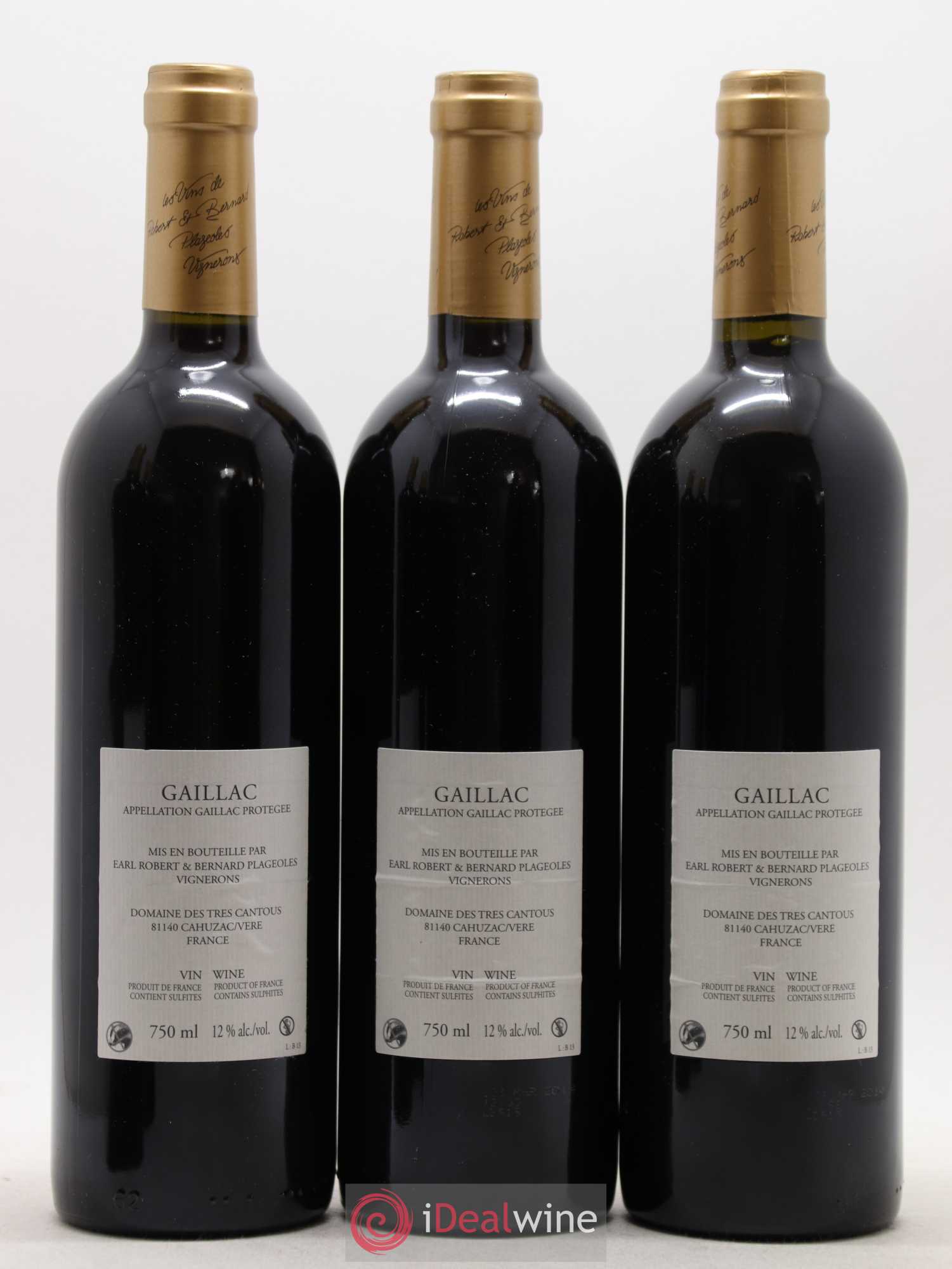 Gaillac Braucol Domaine Plageoles (sans prix de réserve) 2013 - Posten von 3 Flaschen - 1