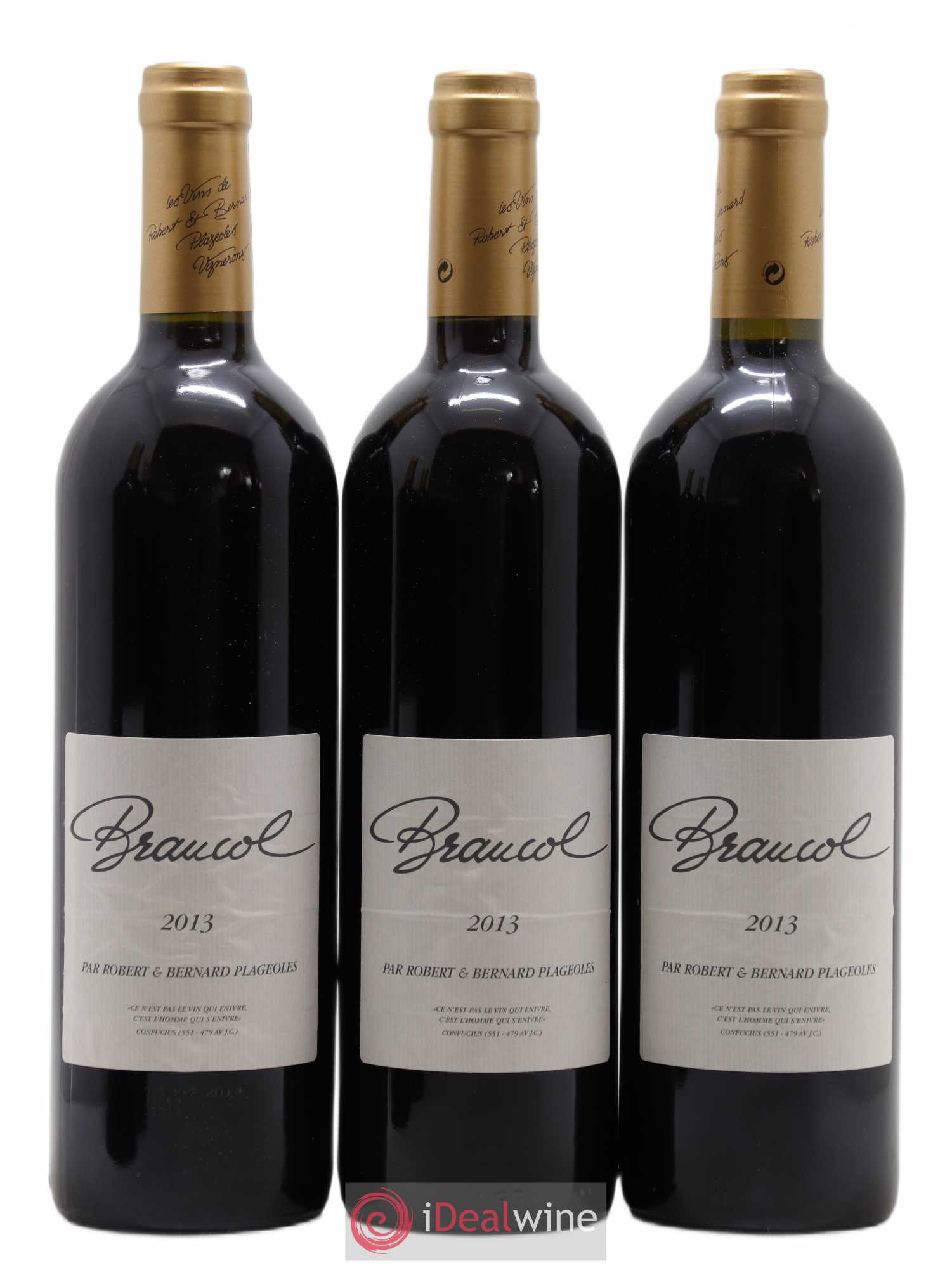 Gaillac Braucol Domaine Plageoles (sans prix de réserve) 2013 - Posten von 3 Flaschen - 0