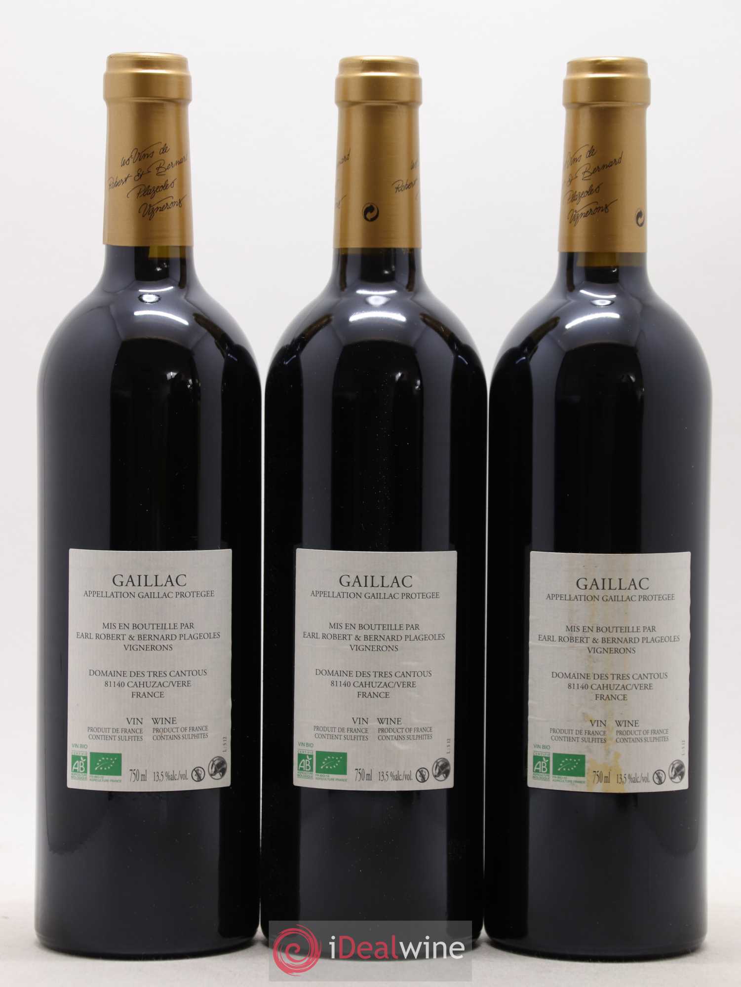 Gaillac Syrah Domaine Plageoles (sans prix de réserve) 2012 - Posten von 3 Flaschen - 1