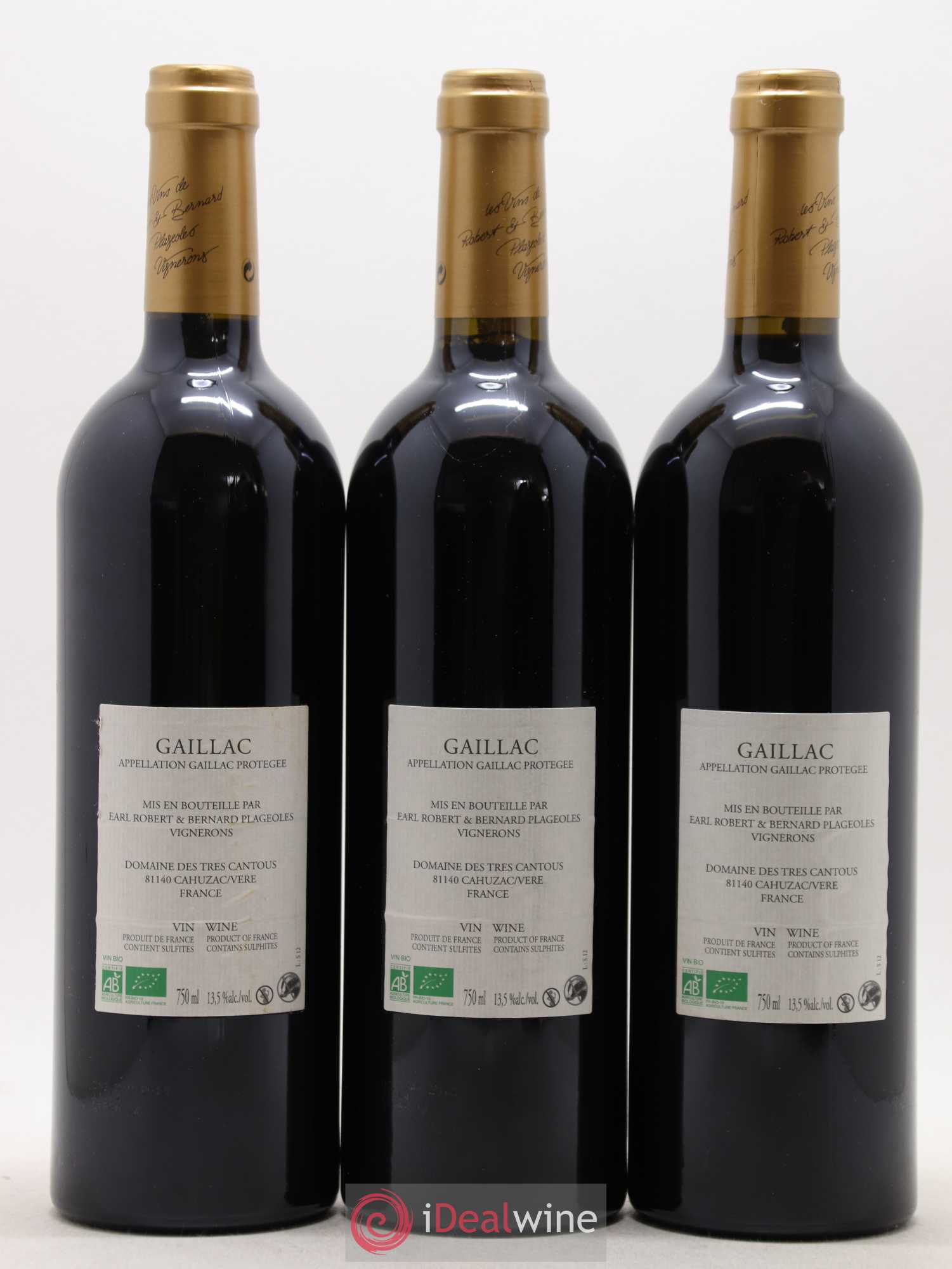 Gaillac Syrah Domaine Plageoles (sans prix de réserve) 2012 - Posten von 3 Flaschen - 1