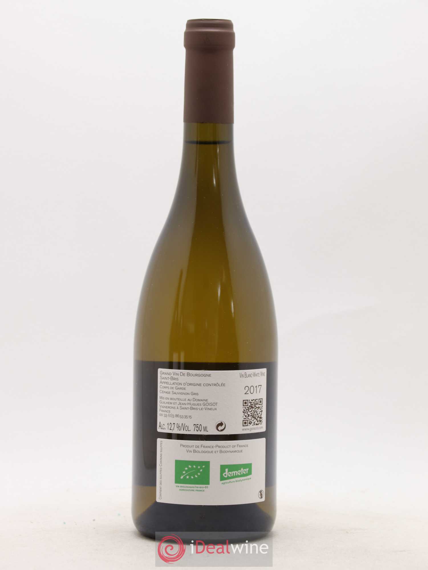 Saint-Bris Corps de Garde Goisot (sans prix de réserve) 2017 - Lot de 1 bouteille - 1