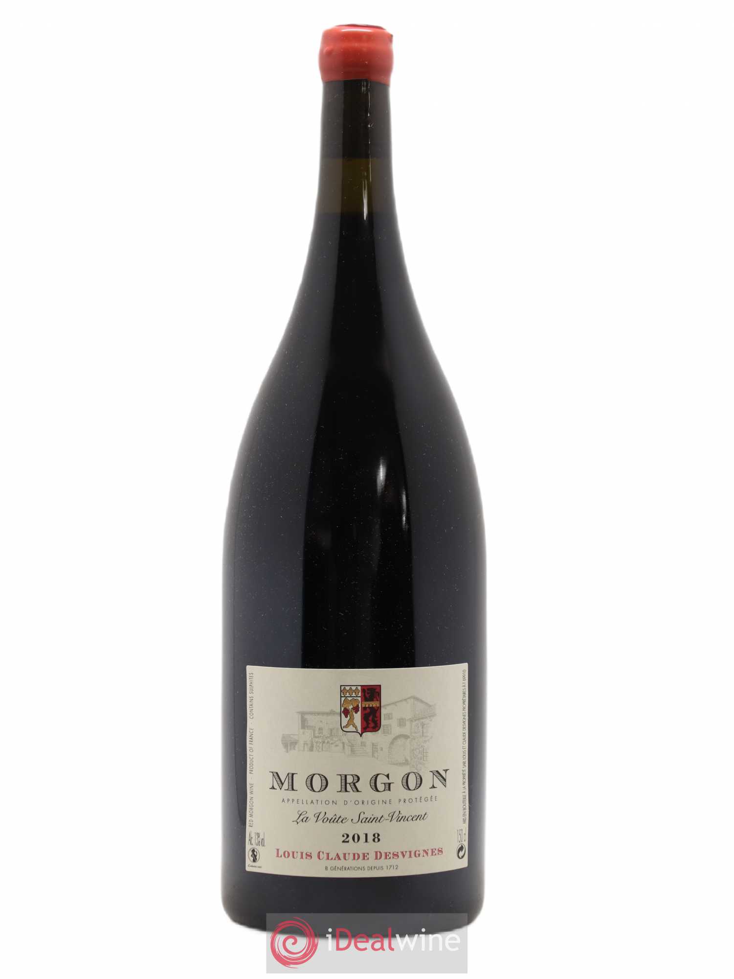 Morgon La Voûte Saint Vincent Louis-Claude Desvignes 2018 - Lot de 1 magnum - 0