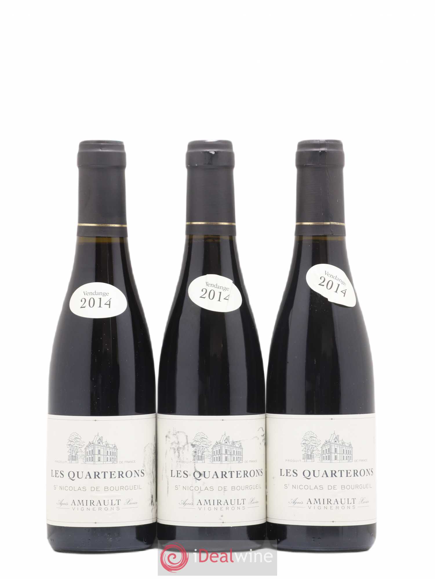 Saint-Nicolas de Bourgueil Les Quarterons Agnès et Xavier Amirault  (sans prix de réserve) 2014 - Lot de 6 demi bouteilles - 2