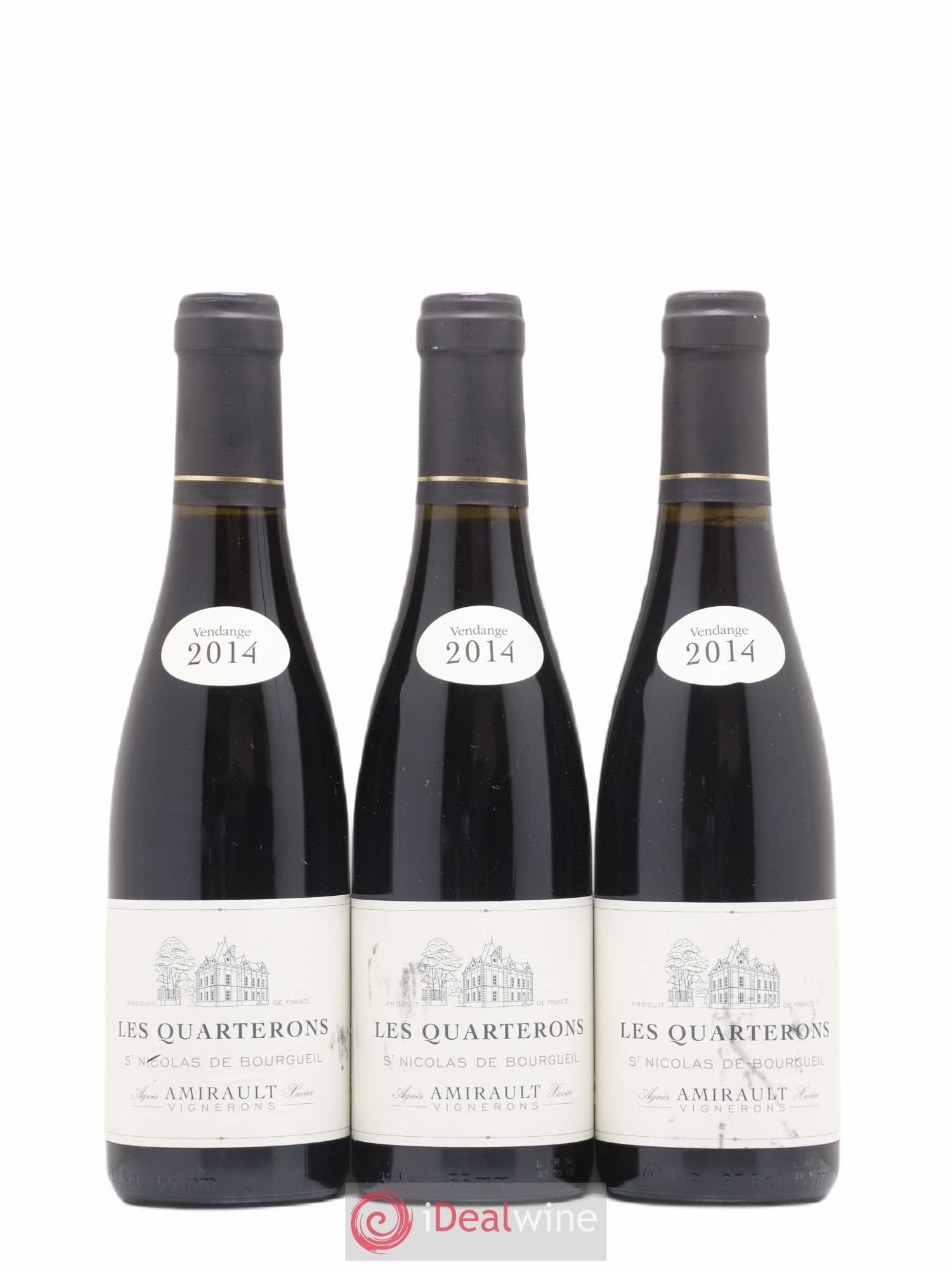 Saint-Nicolas de Bourgueil Les Quarterons Agnès et Xavier Amirault  (sans prix de réserve) 2014 - Lot de 6 demi bouteilles - 2