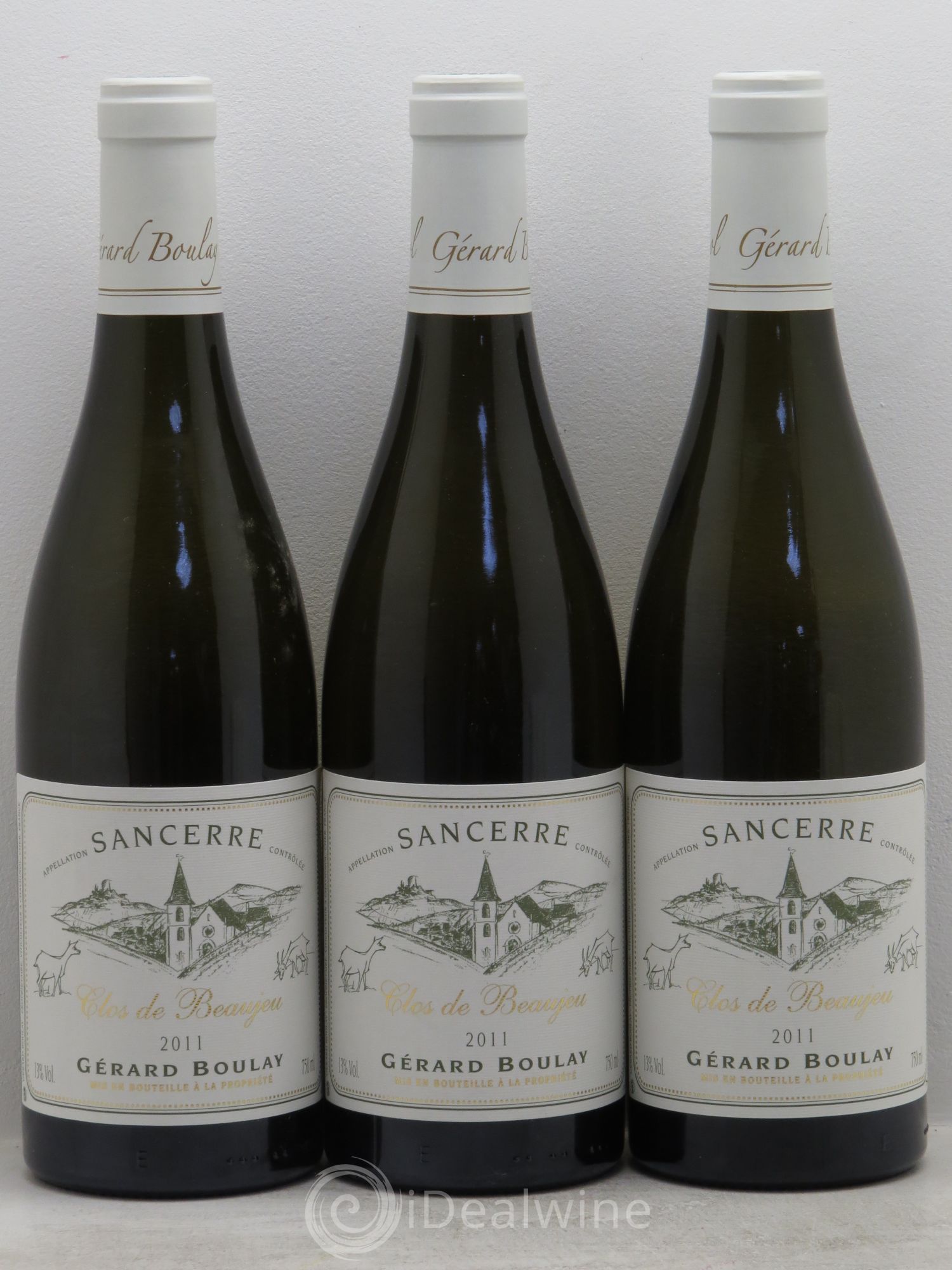Sancerre Clos de Beaujeu Gérard Boulay 2011 - Lot de 3 bouteilles - 0