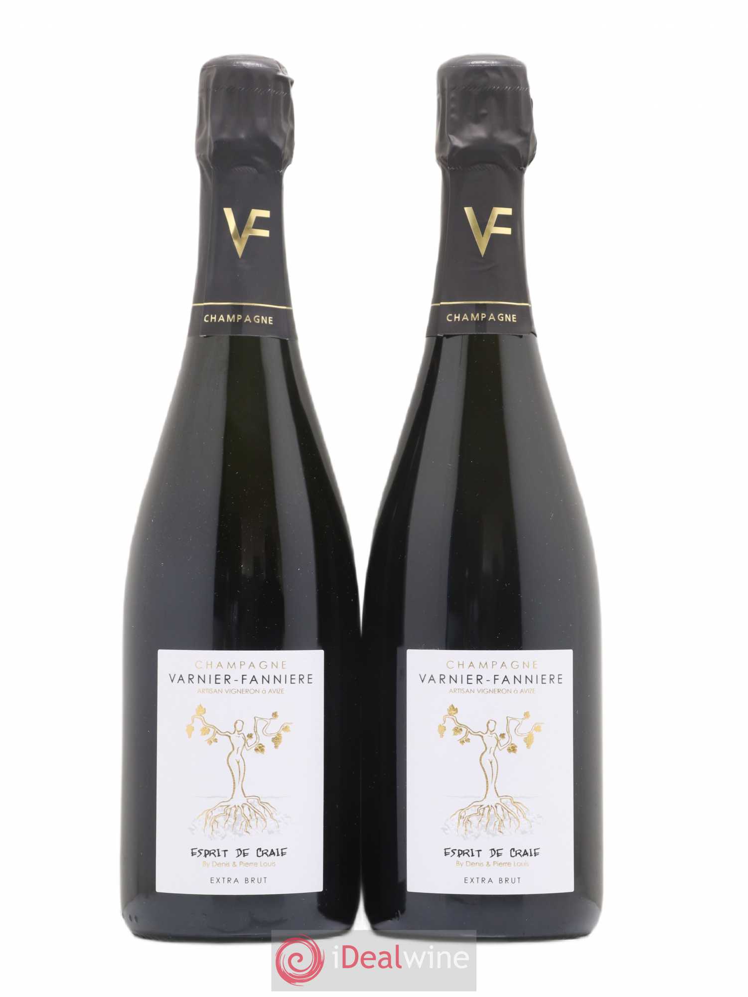Champagne Extra Brut Esprit de Craie Varnier-Fannière - Lot de 2 bouteilles - 0