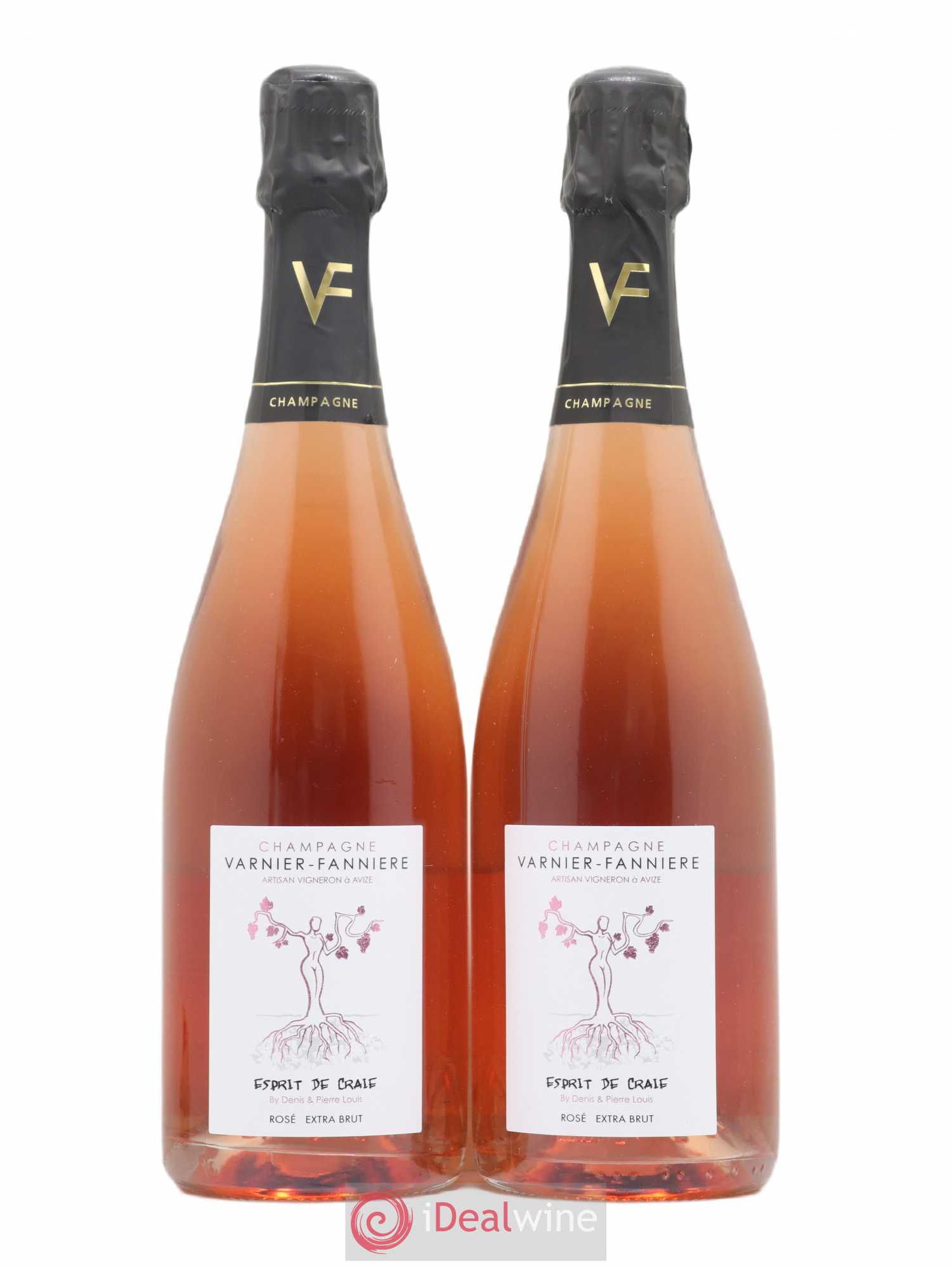 Champagne - Extra Brut Esprit de Craie Varnier-Fannière - Lot de 2 bouteilles - 0
